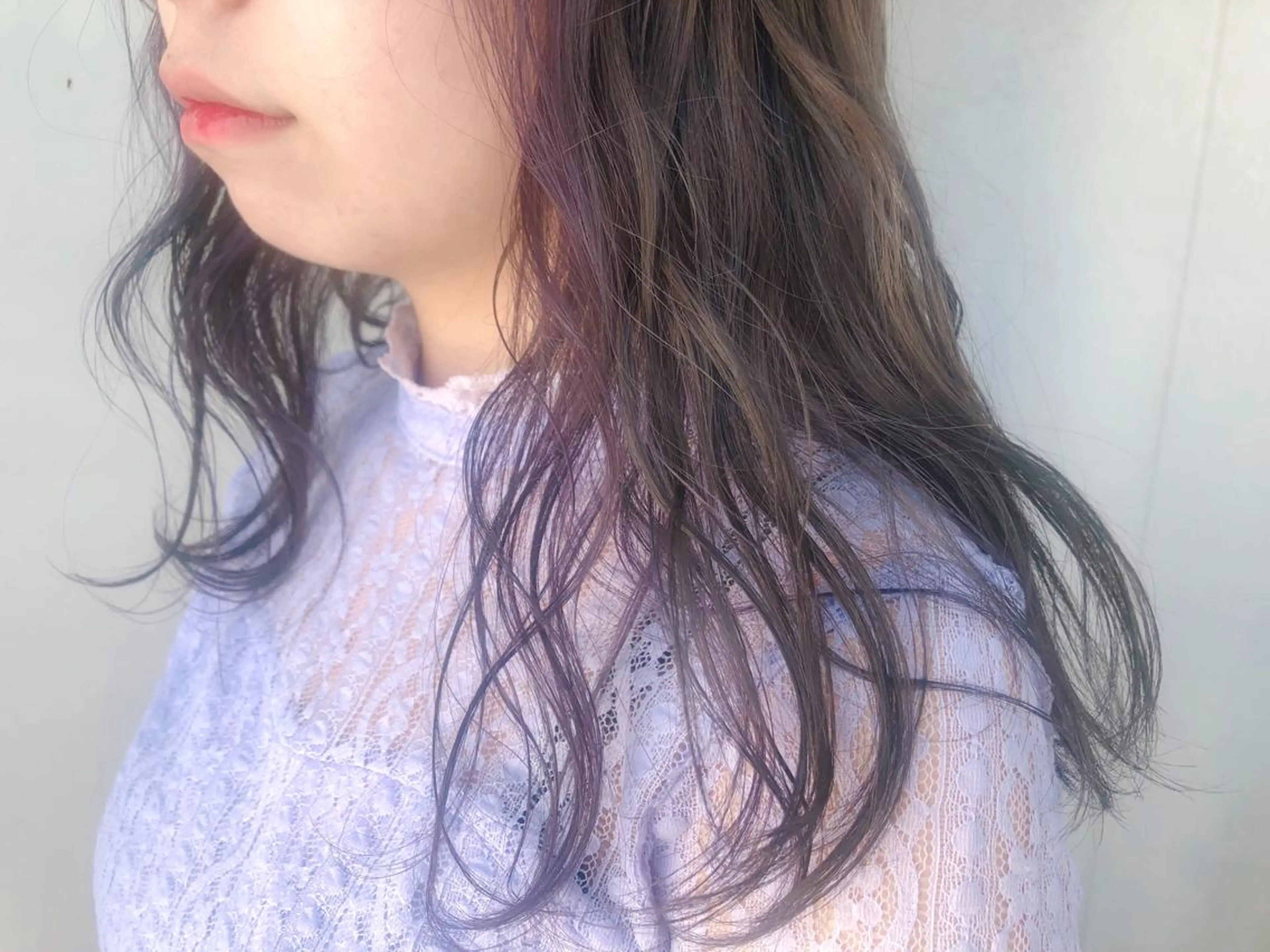 セミロング カラー 韓国ヘア顔周りカット 艶髪ベージュtamaのヘアスタイル