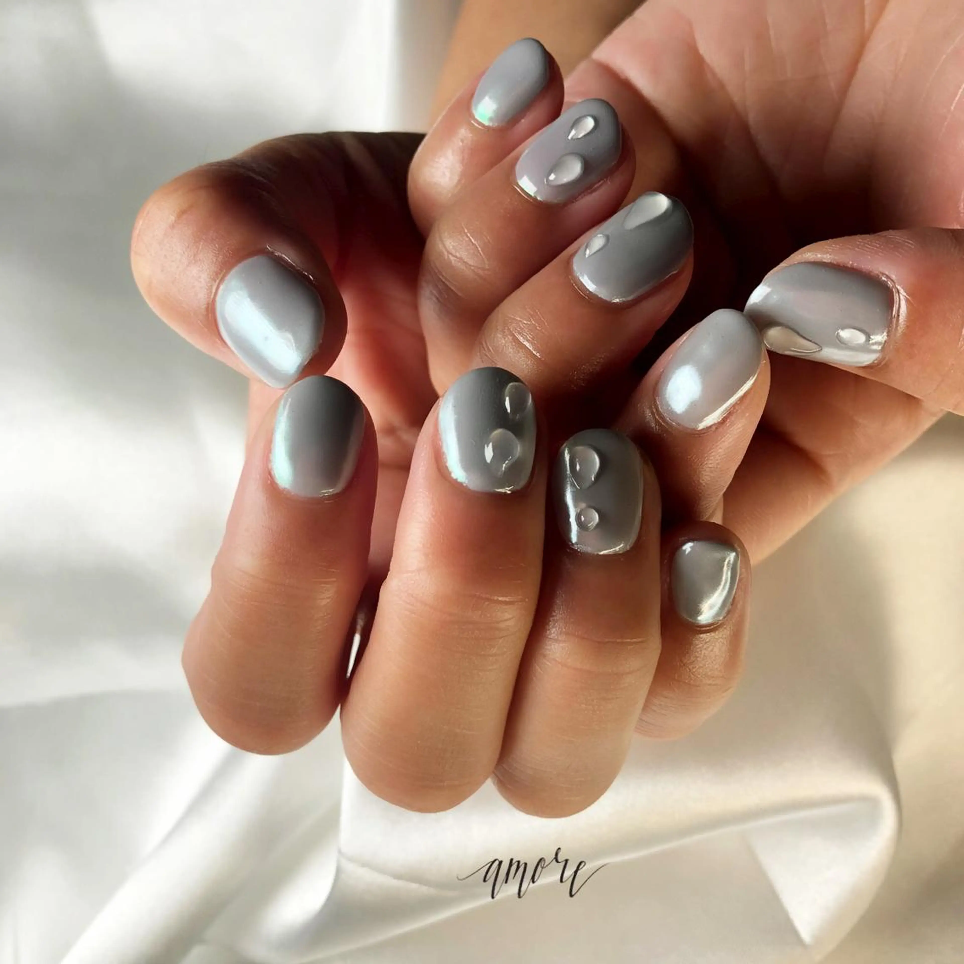 ネイル アートネイル ジェルネイル 氷ネイル・うるうるネイル マグネットネイル ミラーネイル You kyehwaのネイルデザイン