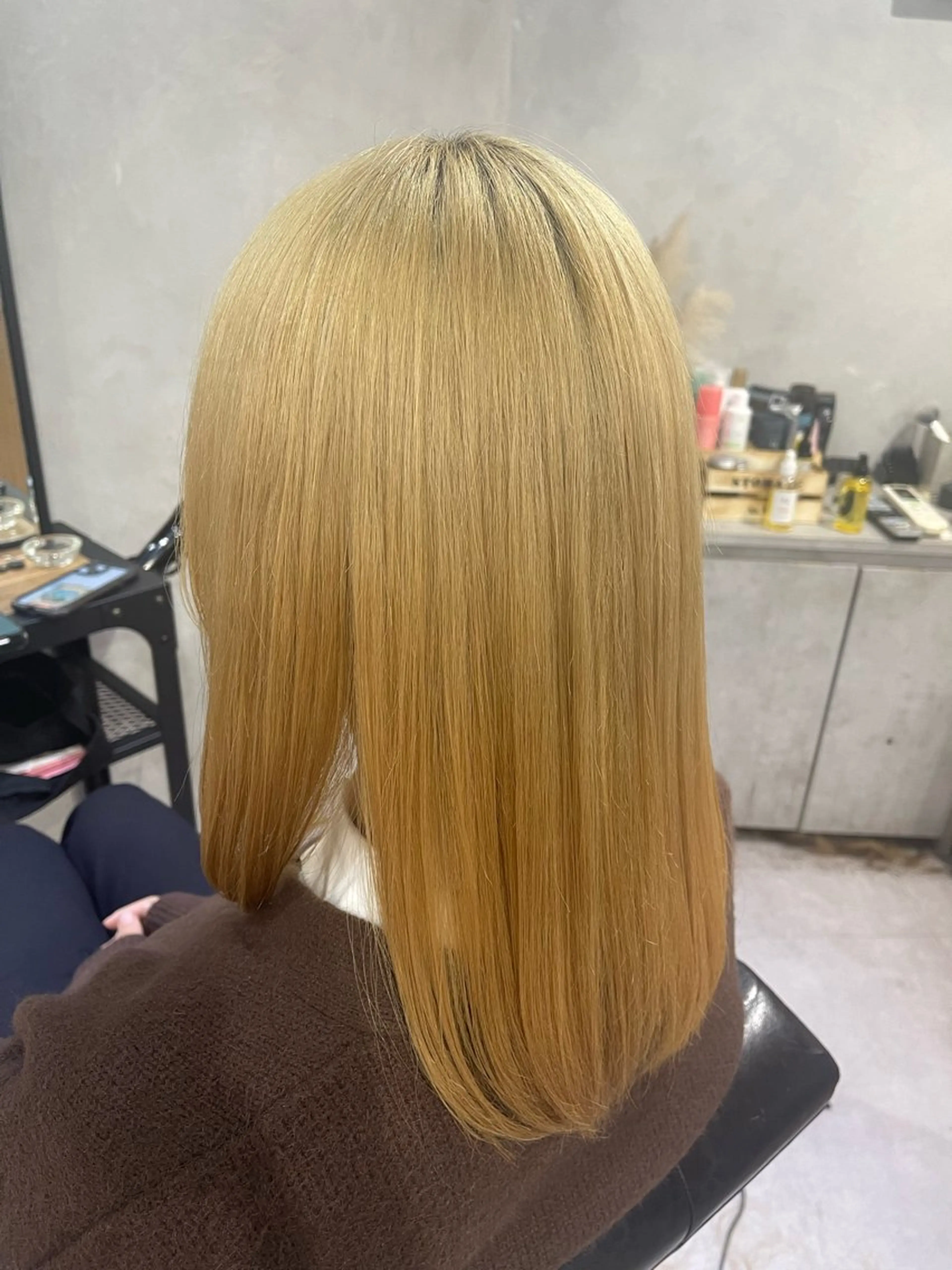 ミディアム カット 縮毛矯正 ACT仙台店所属・lena🎀 透明感カラー/韓国風のヘアスタイル