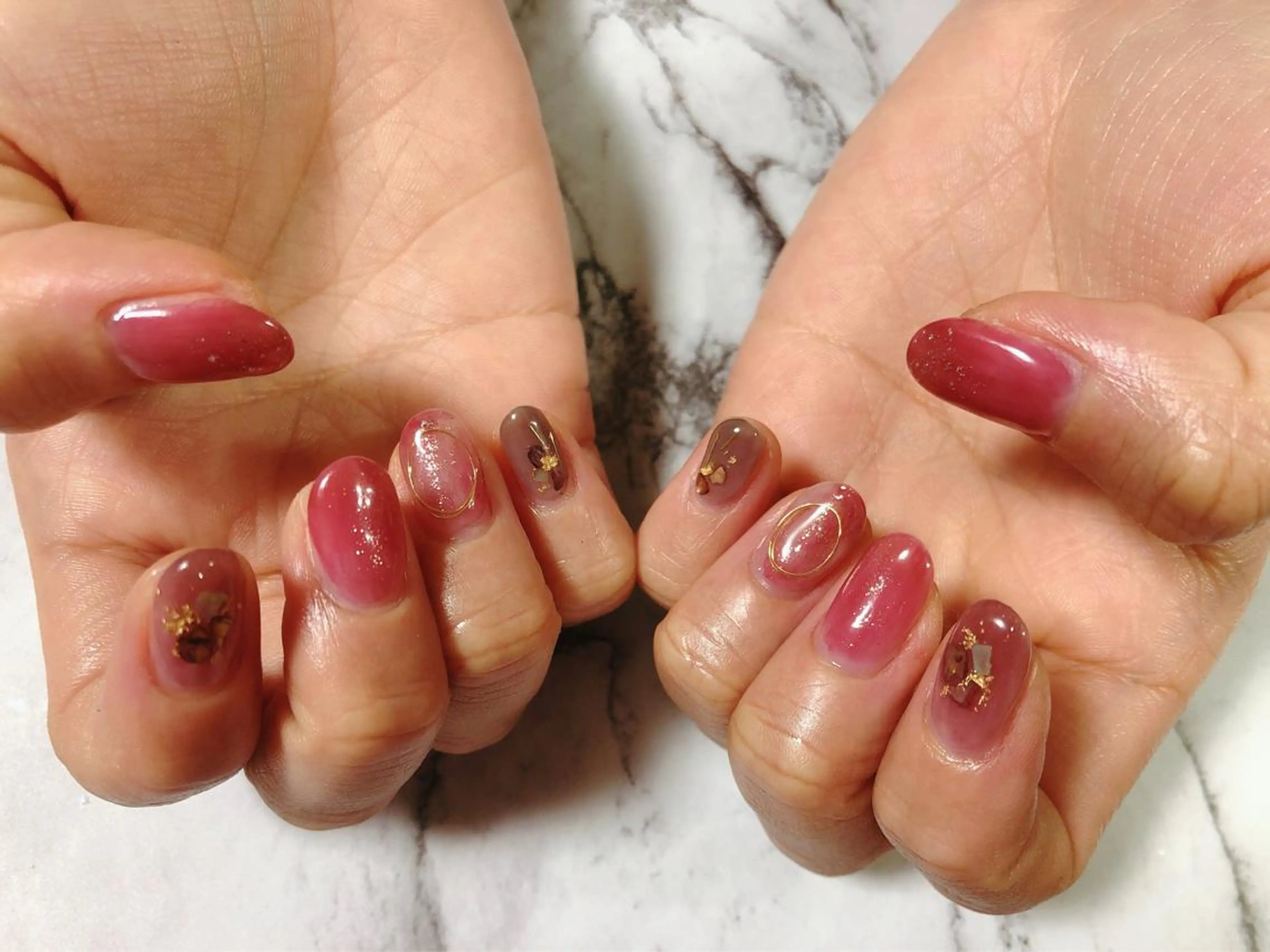 ネイル ニュアンスネイル kiki nail 二子玉川のネイルデザイン