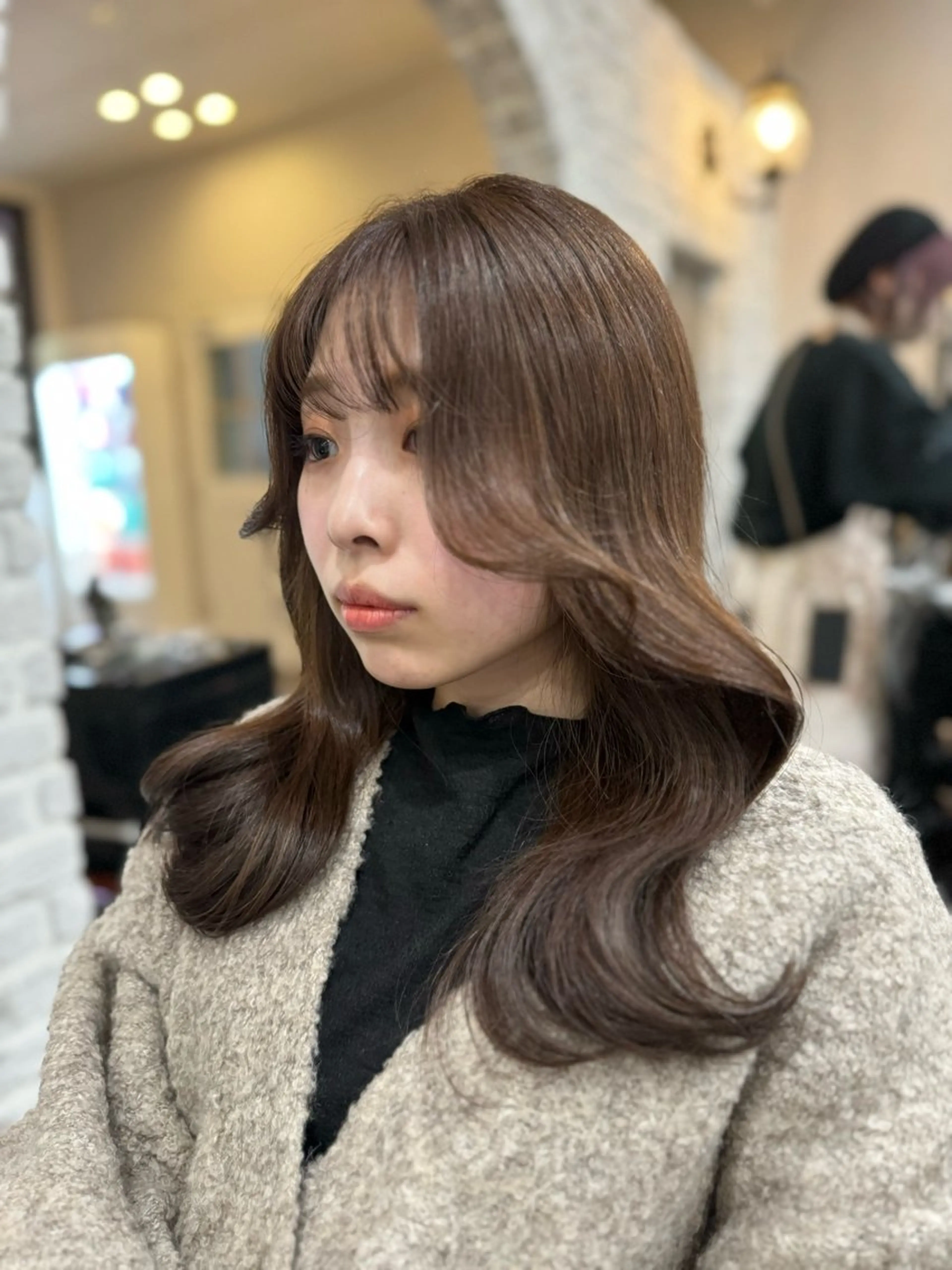 ロング カラー ブラウンカラー チョコレートブラウン 韓国風ヘア レイヤーカット レイヤー/艶カラー 🫧守利のヘアスタイル