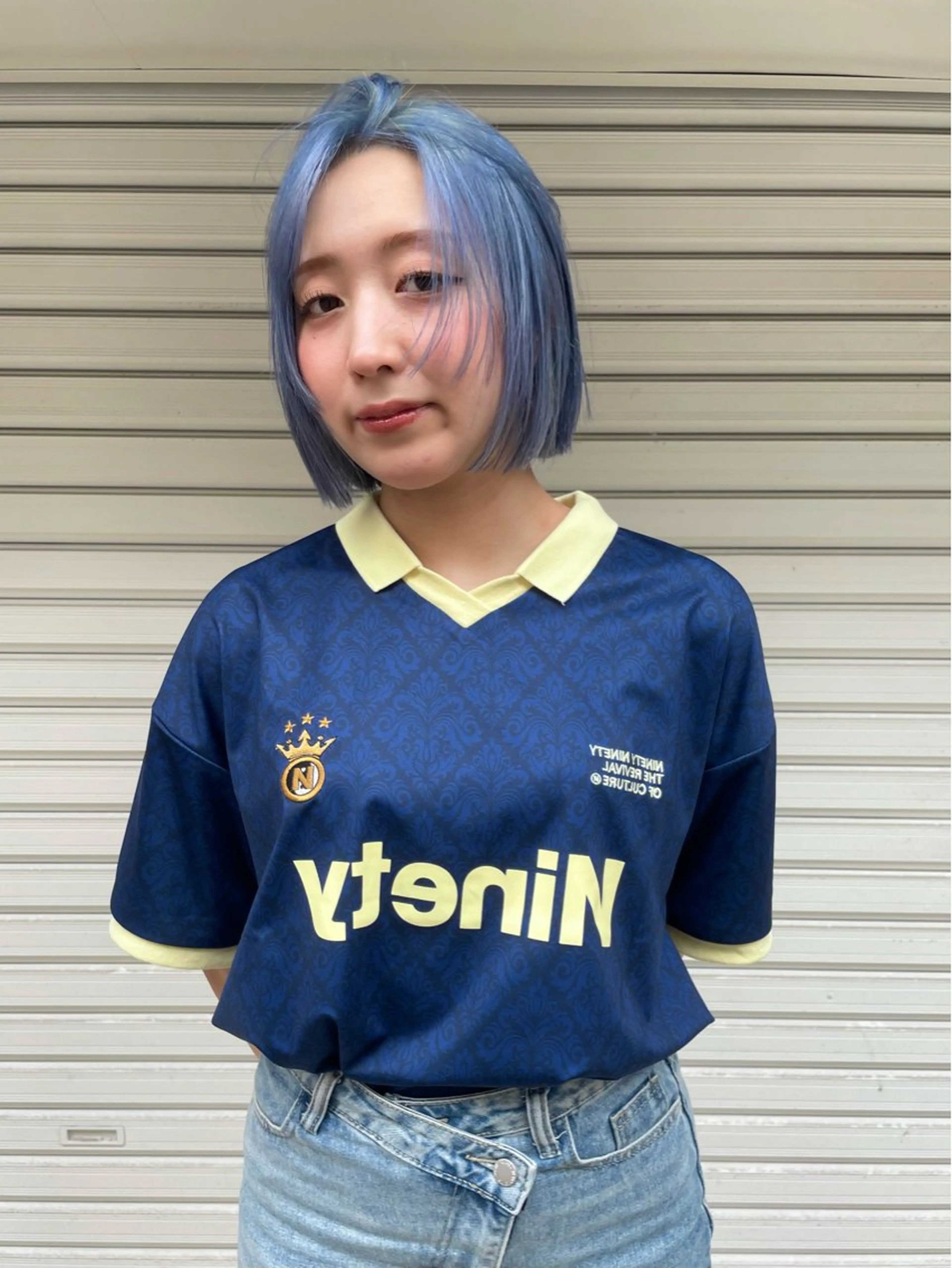 ミディアム カラー オカモト ミユウのヘアスタイル