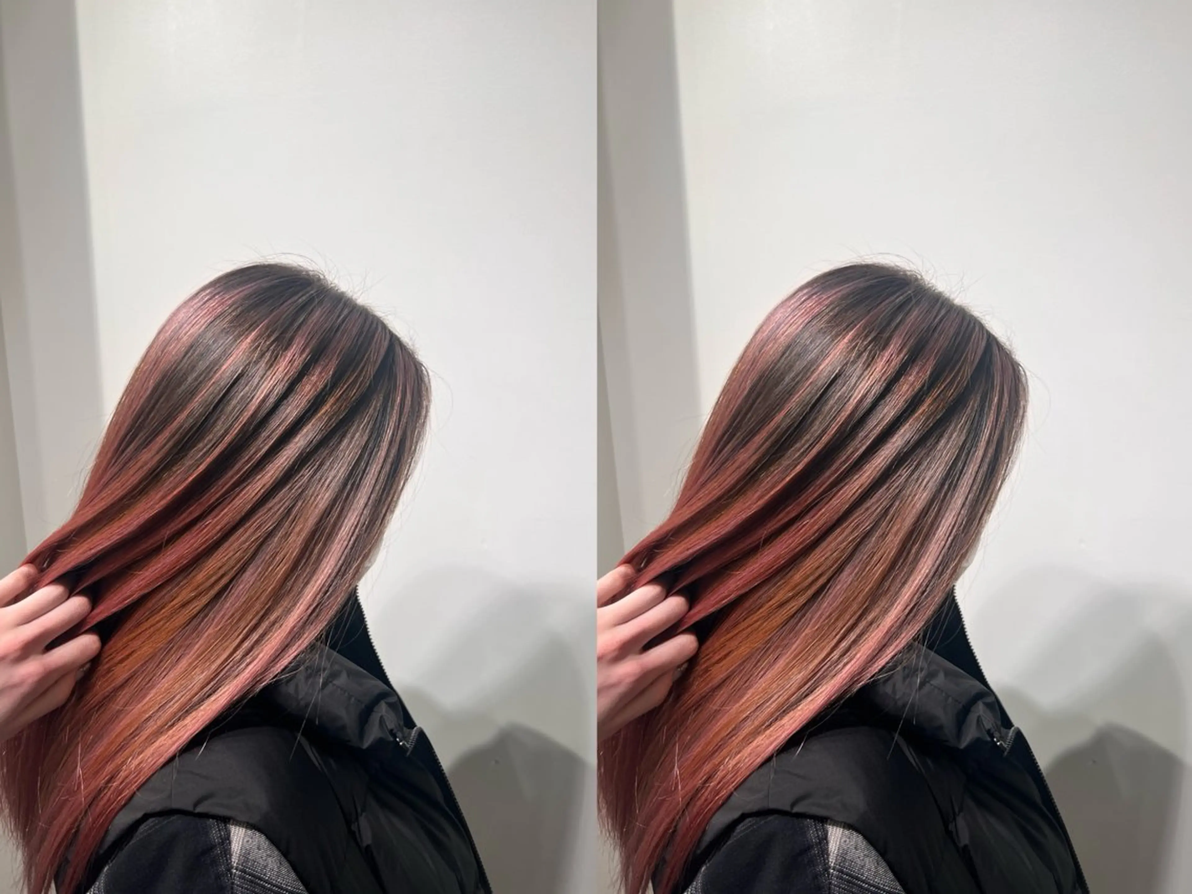 セミロング カラー ブリーチ ピンクカラー 髪質改善 トリートメント ヘアカラー D.I.E.V.A 渋谷所属・💕韓国レイヤー× 髪質改善 宮内諒のヘアスタイル