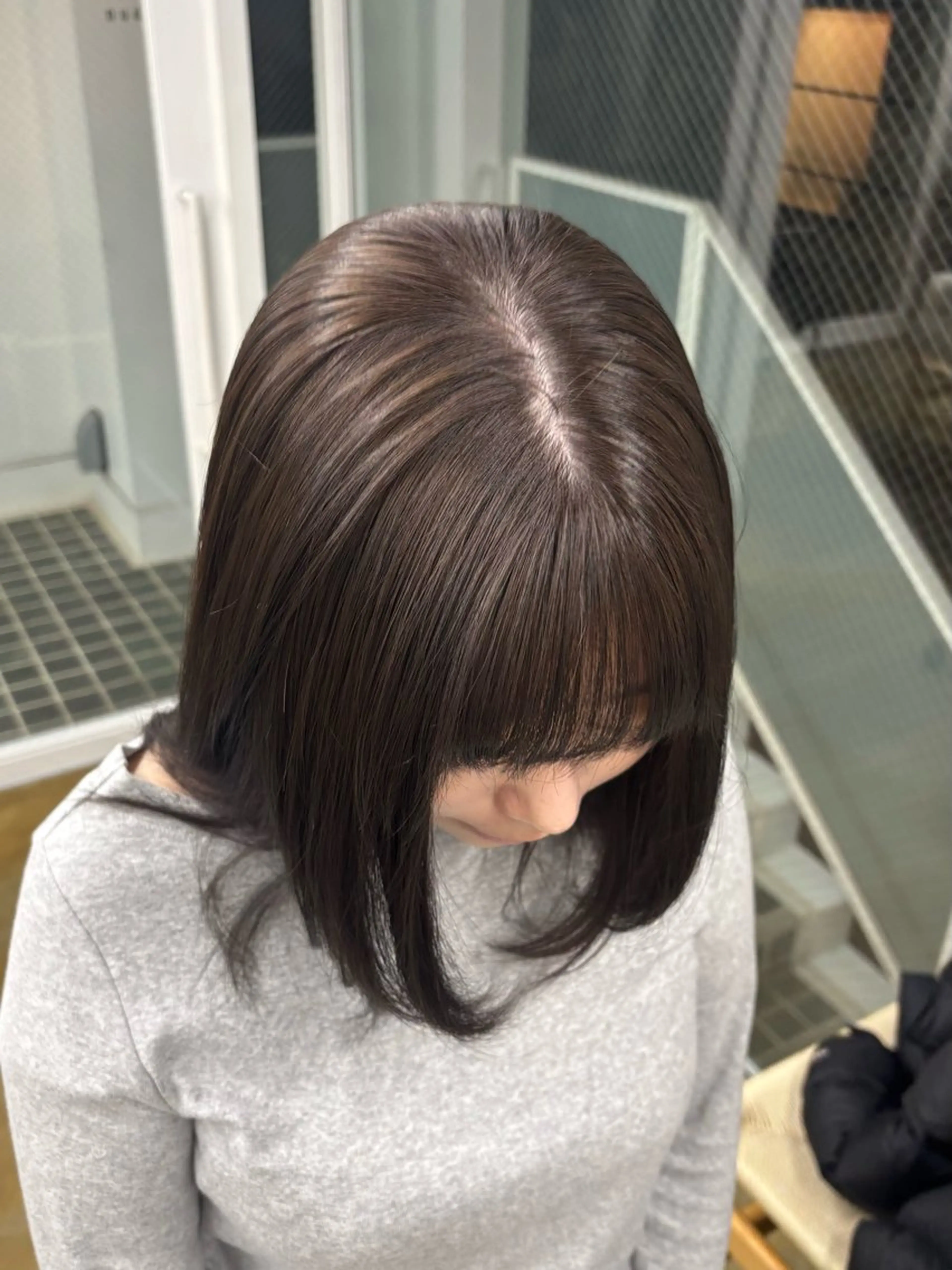 ミディアム ヘアカラー nude所属・𝐀𝐦𝐞𝐫𝐢 /透明感カラーのヘアスタイル