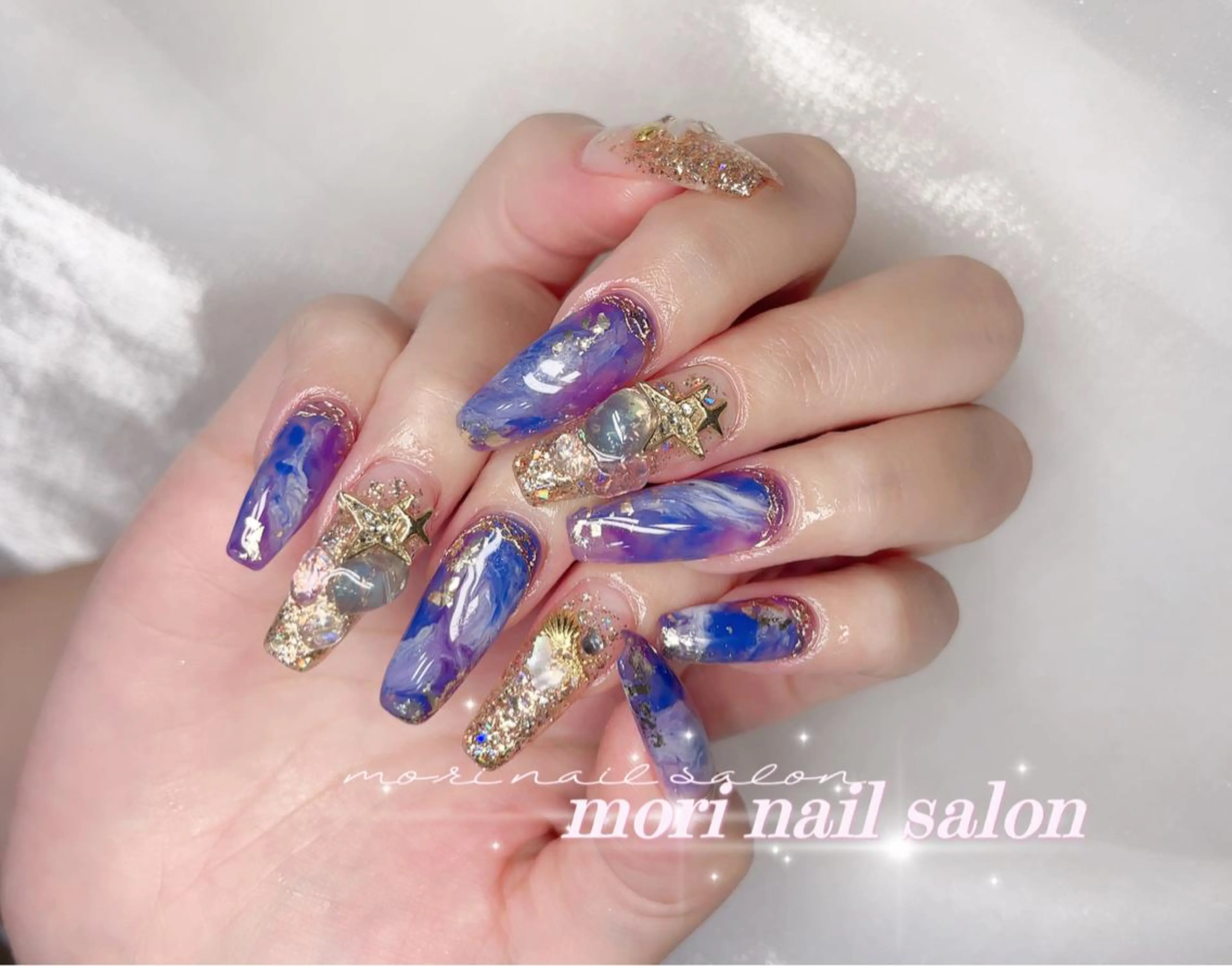 ネイル ハンドネイル 森 ネイルサロンのネイルデザイン
