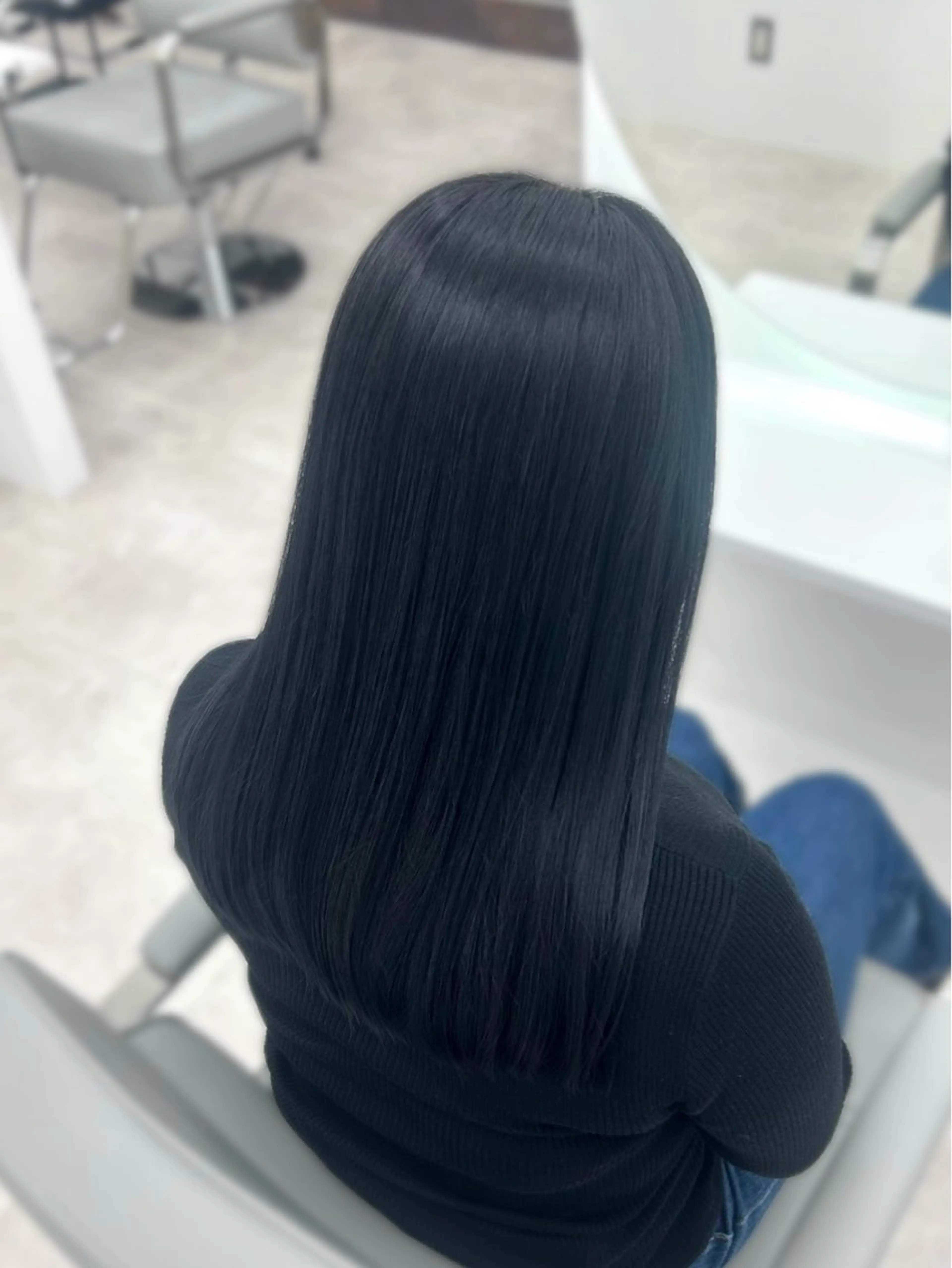 ミディアム カラー ヘアカラー トリートメント 武田 唯来のヘアスタイル