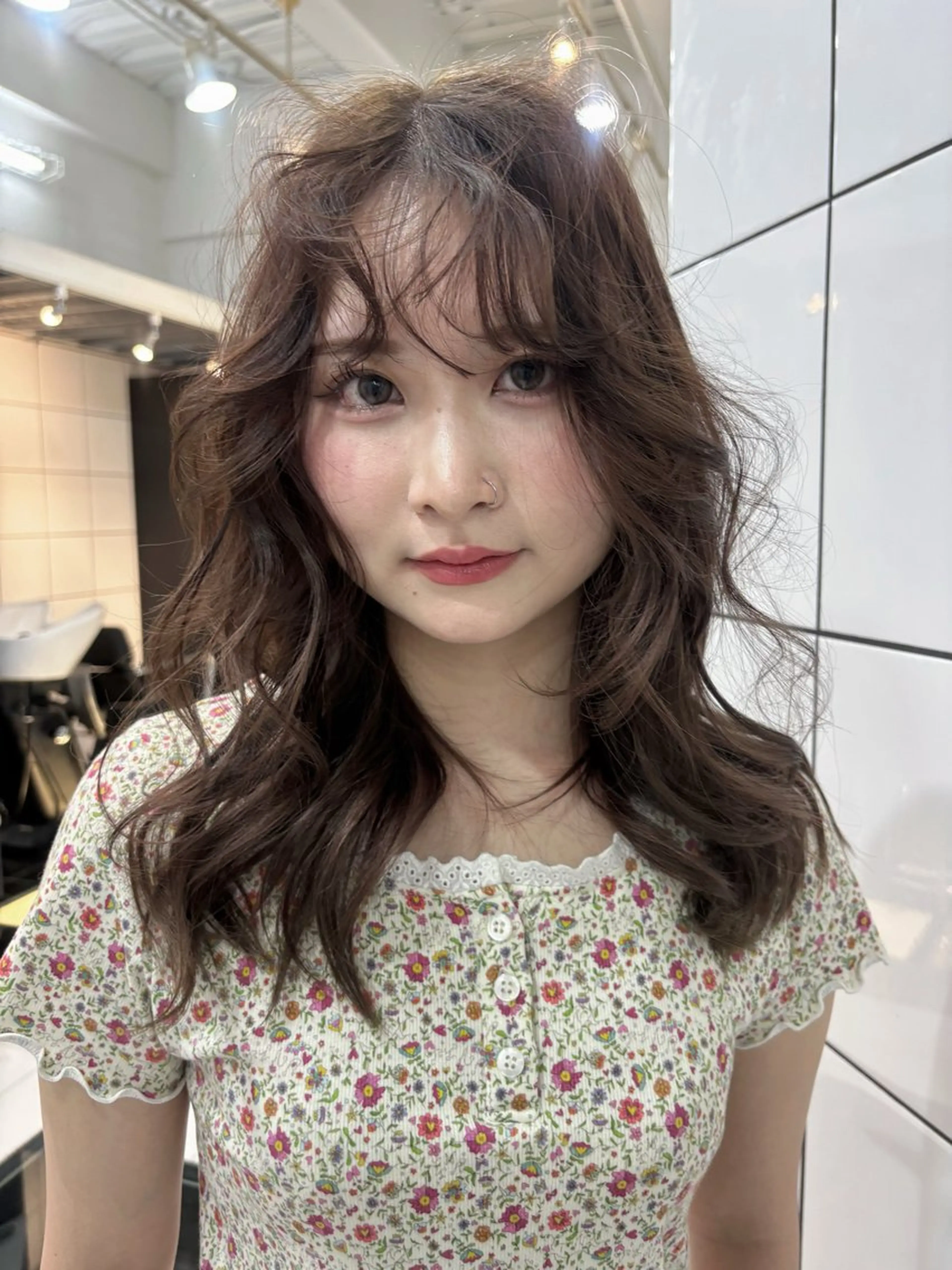 ミディアム カラー ヘアアレンジ カラー特化🎀/ 艶カラー🫧渋谷のヘアスタイル