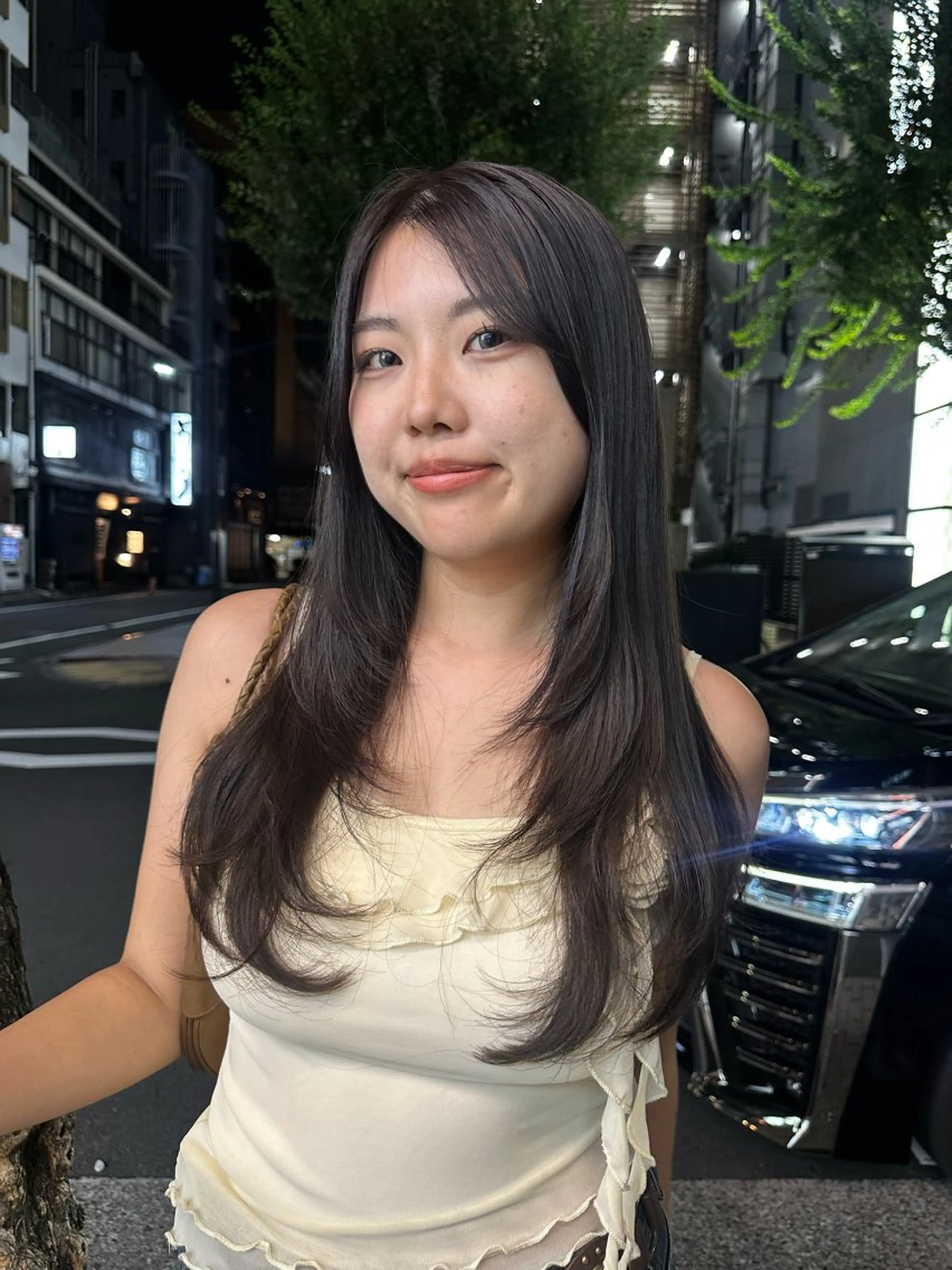 ロング カラー ヘアアレンジ カット ヘアカラー カチモリ個性派カラー AKANE❤️🔥のヘアスタイル