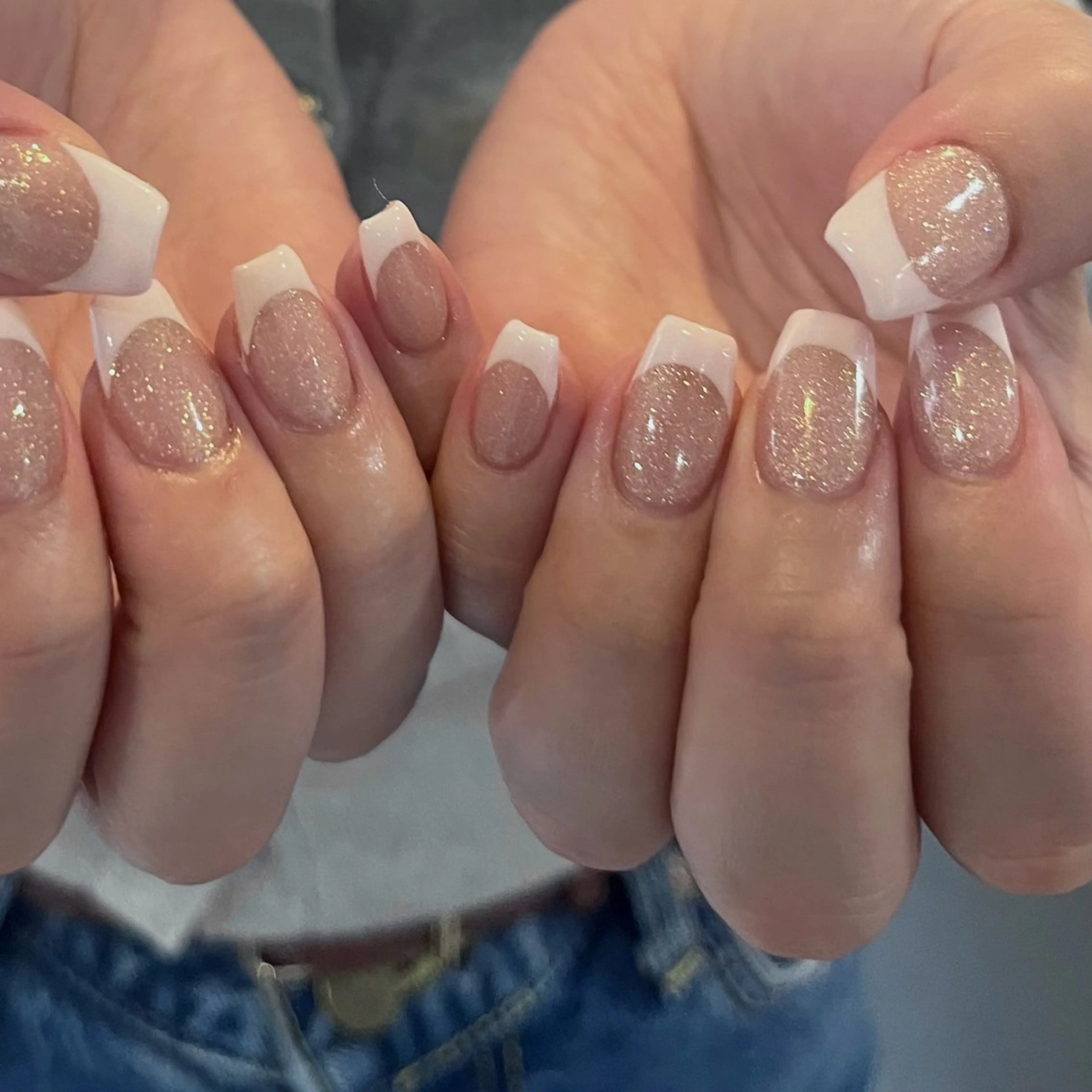 キッズ ネイル フレンチネイル qua.Hitomi /  立川のネイルデザイン