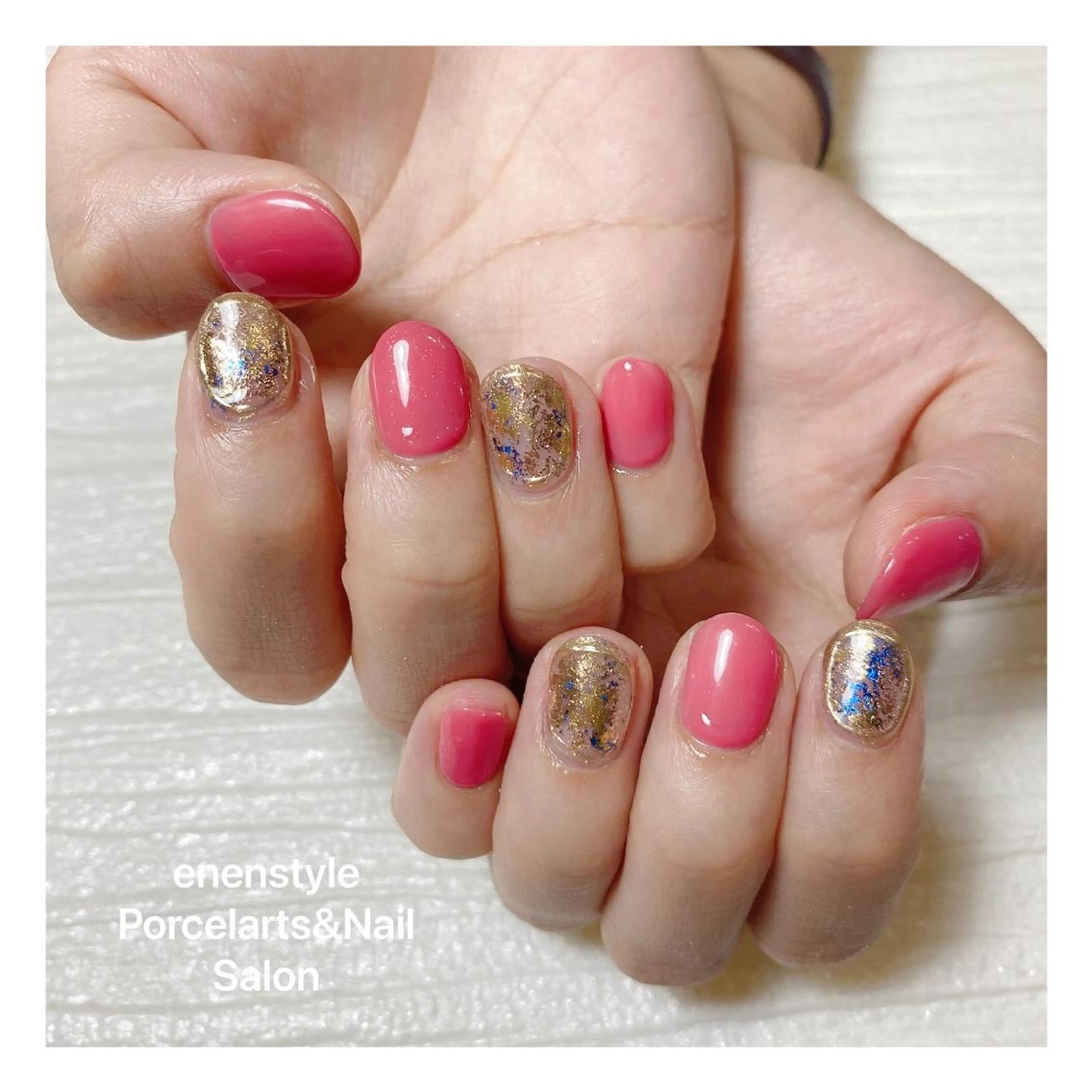 ミディアム ネイル ハンドネイル 👑enen style👑のネイルデザイン