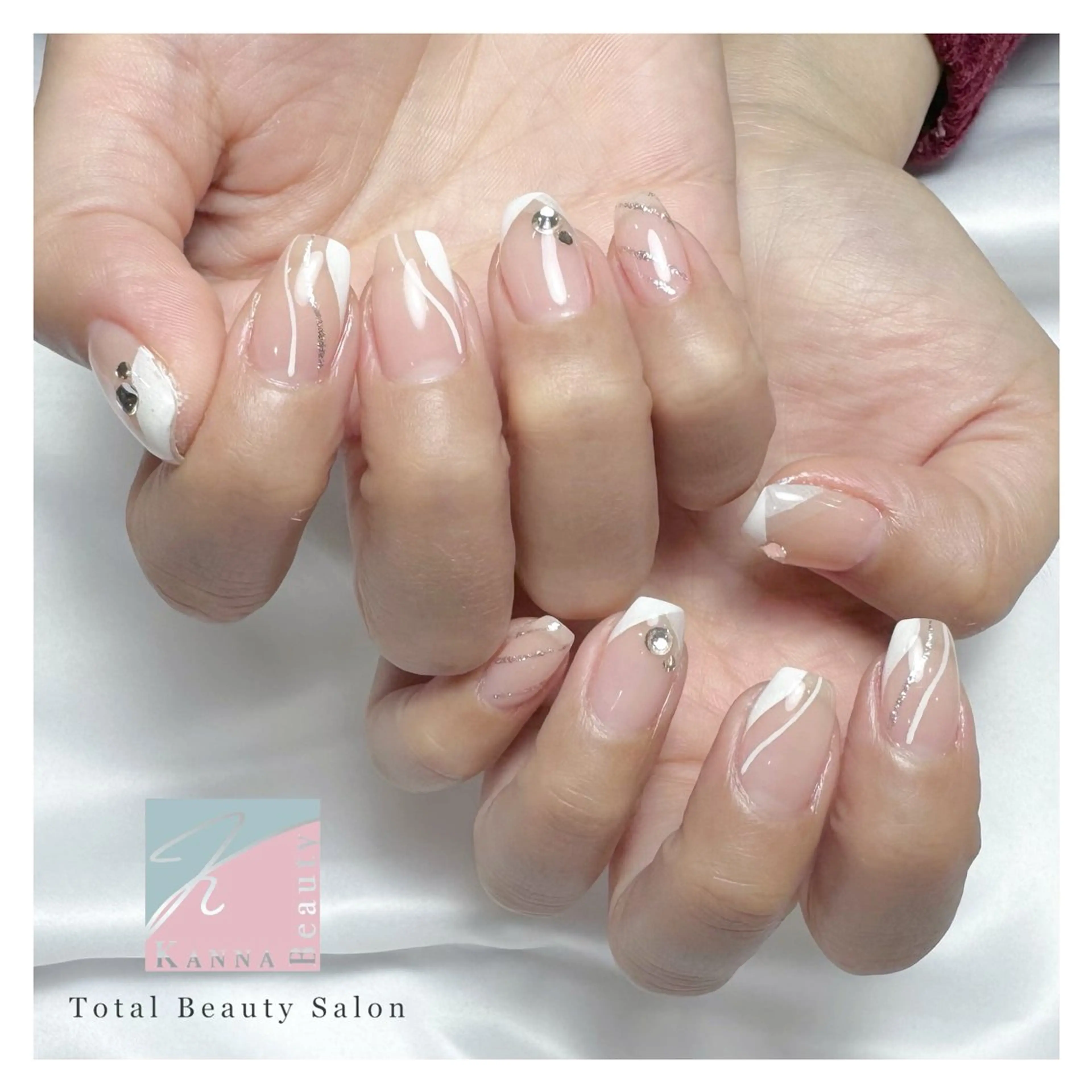 ネイル フットネイル ジェルネイル グラデーション キラキラネイル マグネットネイル ハンドネイル Kanna Yuki カンナユキのネイルデザイン