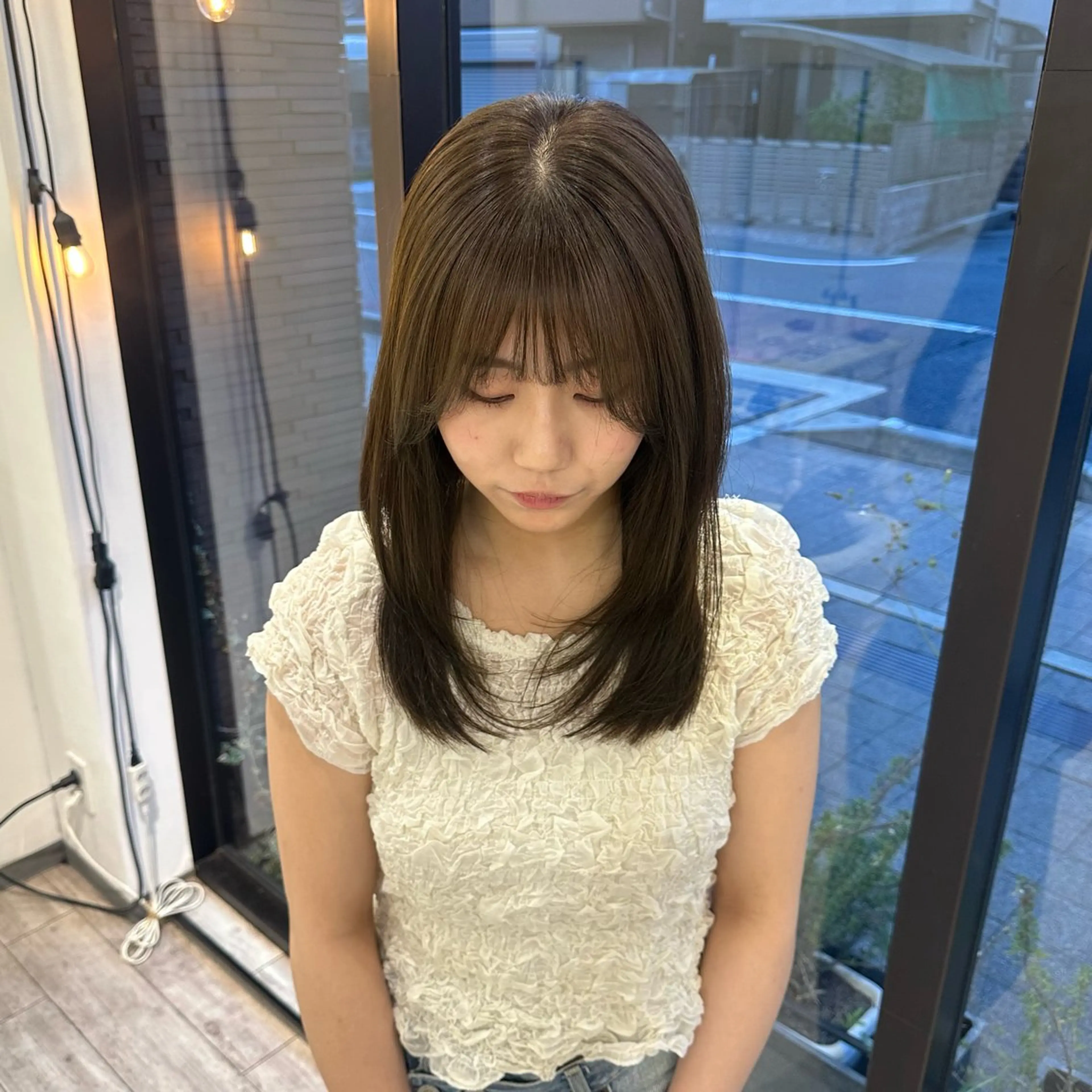 ロング カラー GIFT所属・橋本叶夢/ ショートヘア/透け感のヘアスタイル