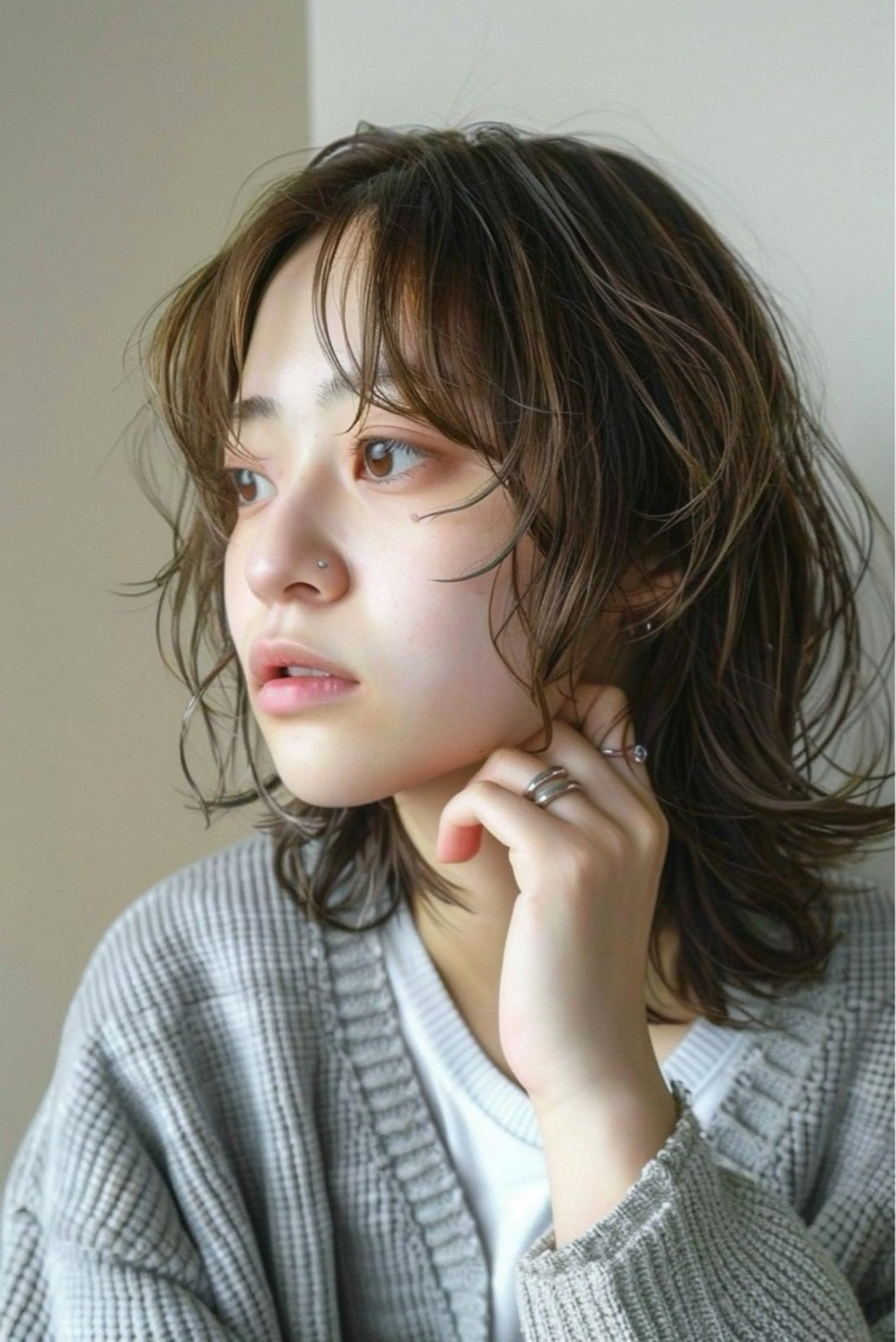 ショート カラー カット ヘアカラー トリートメント 学割クーポンあり/ 透け感カラーYUTOのヘアスタイル