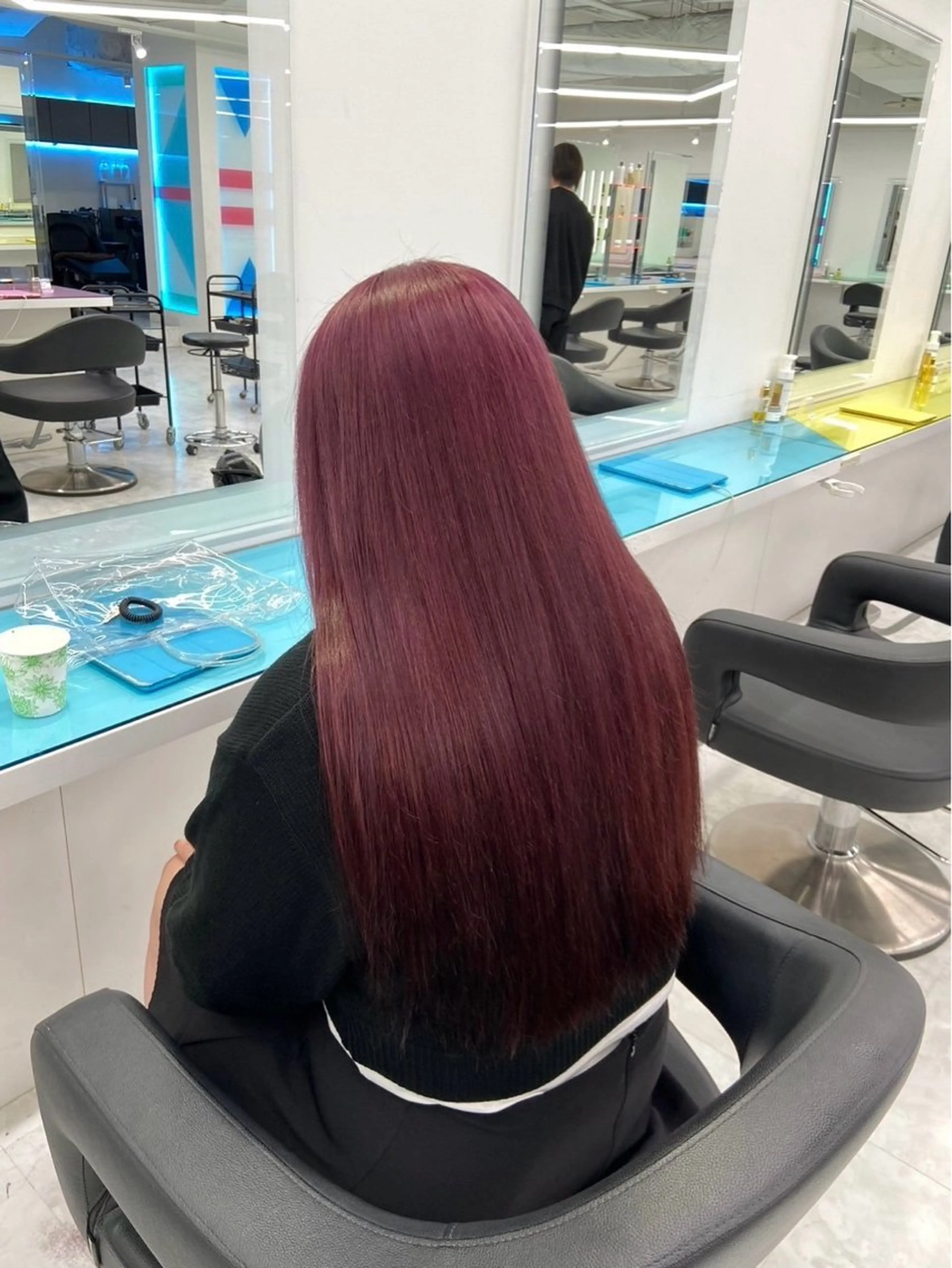 ロング カラー トレンド暖色ヘア🍒 miu🍒のヘアスタイル