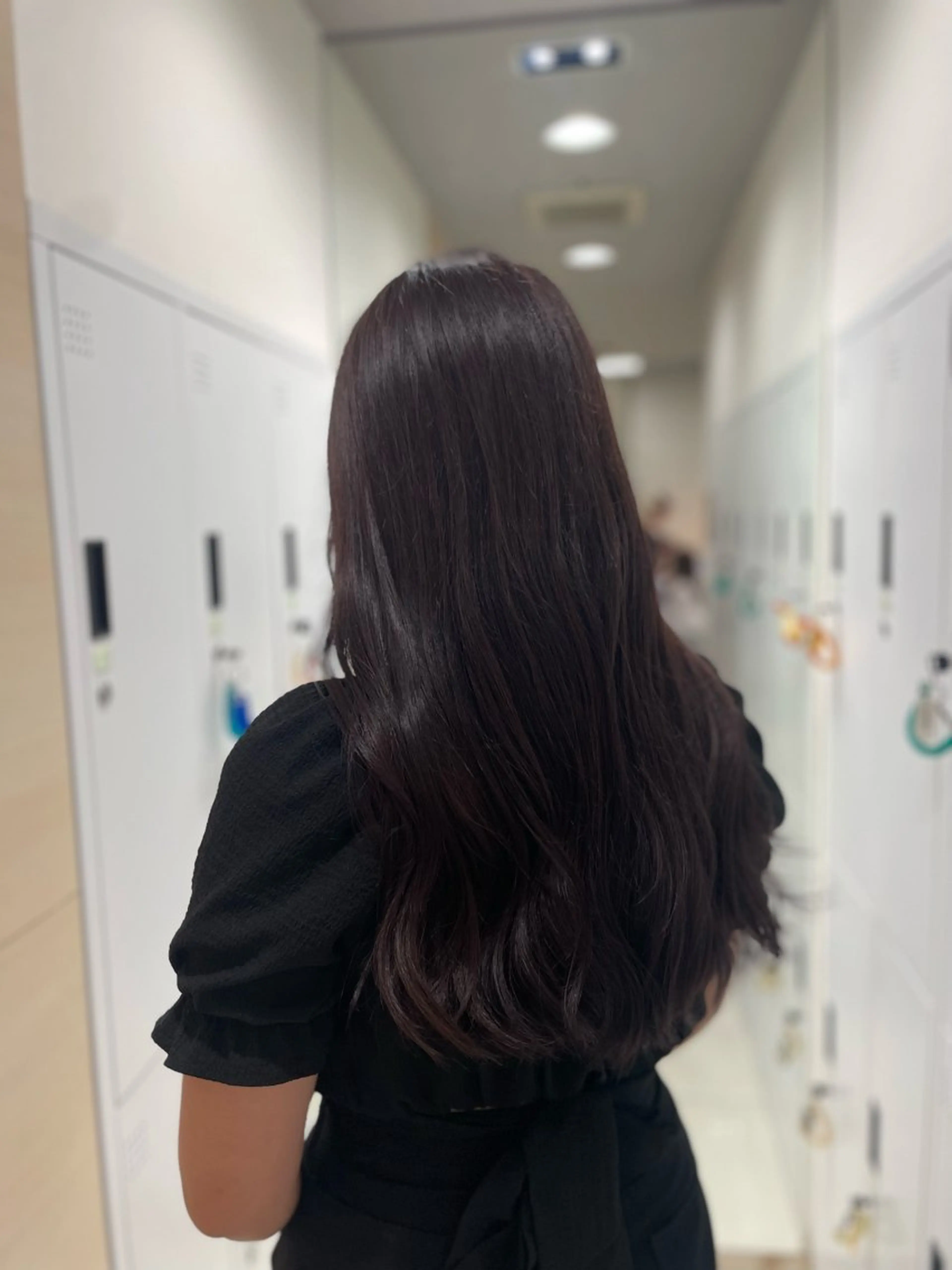 ロング カラー ラベンダーカラー ヘアカラー パーマ クロスパーマ/うる艶 カラー/Kurumiのヘアスタイル