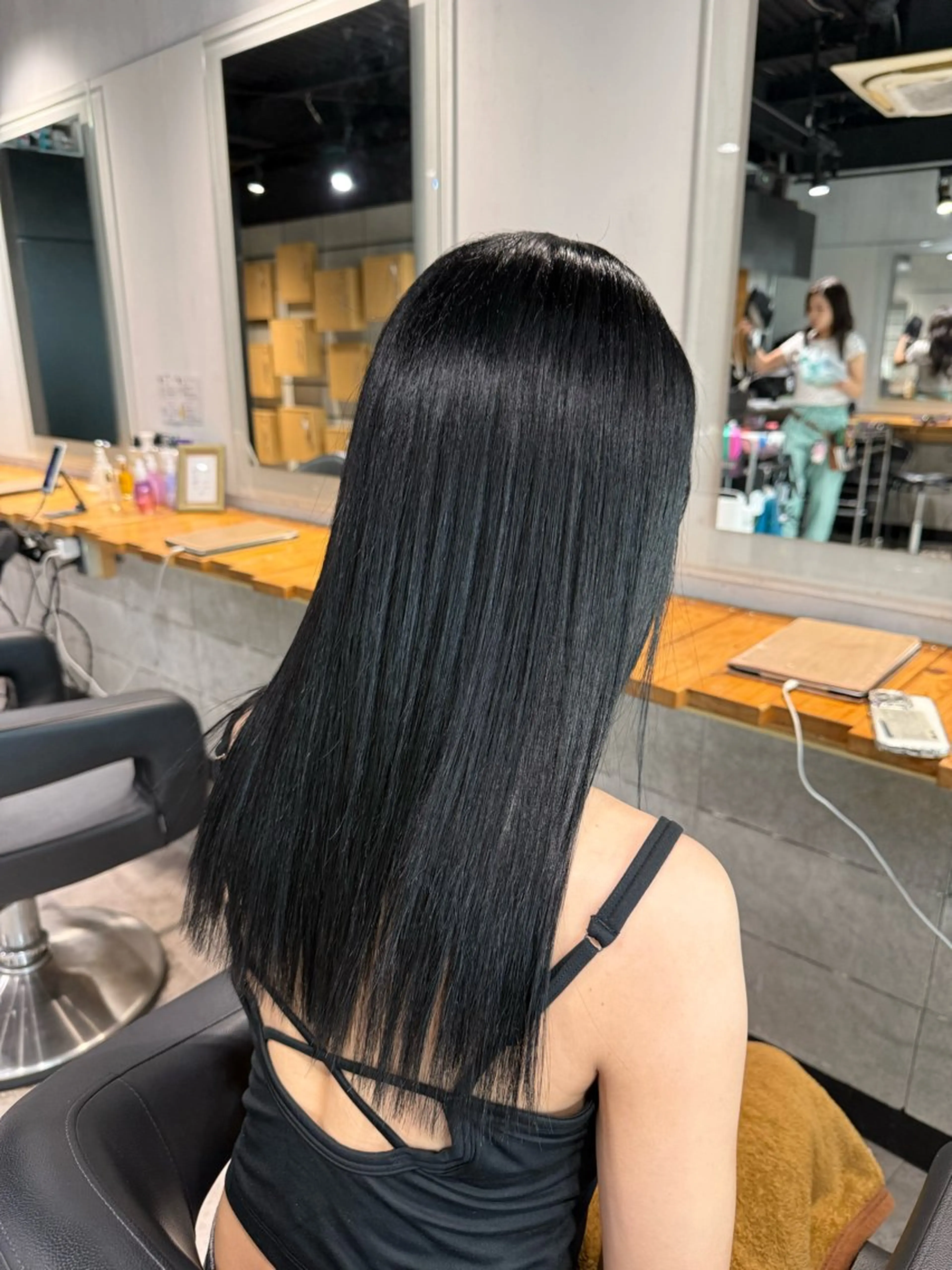 ロング カラー トリートメント NANAMI🩵 大人可愛い韓国ヘアのヘアスタイル
