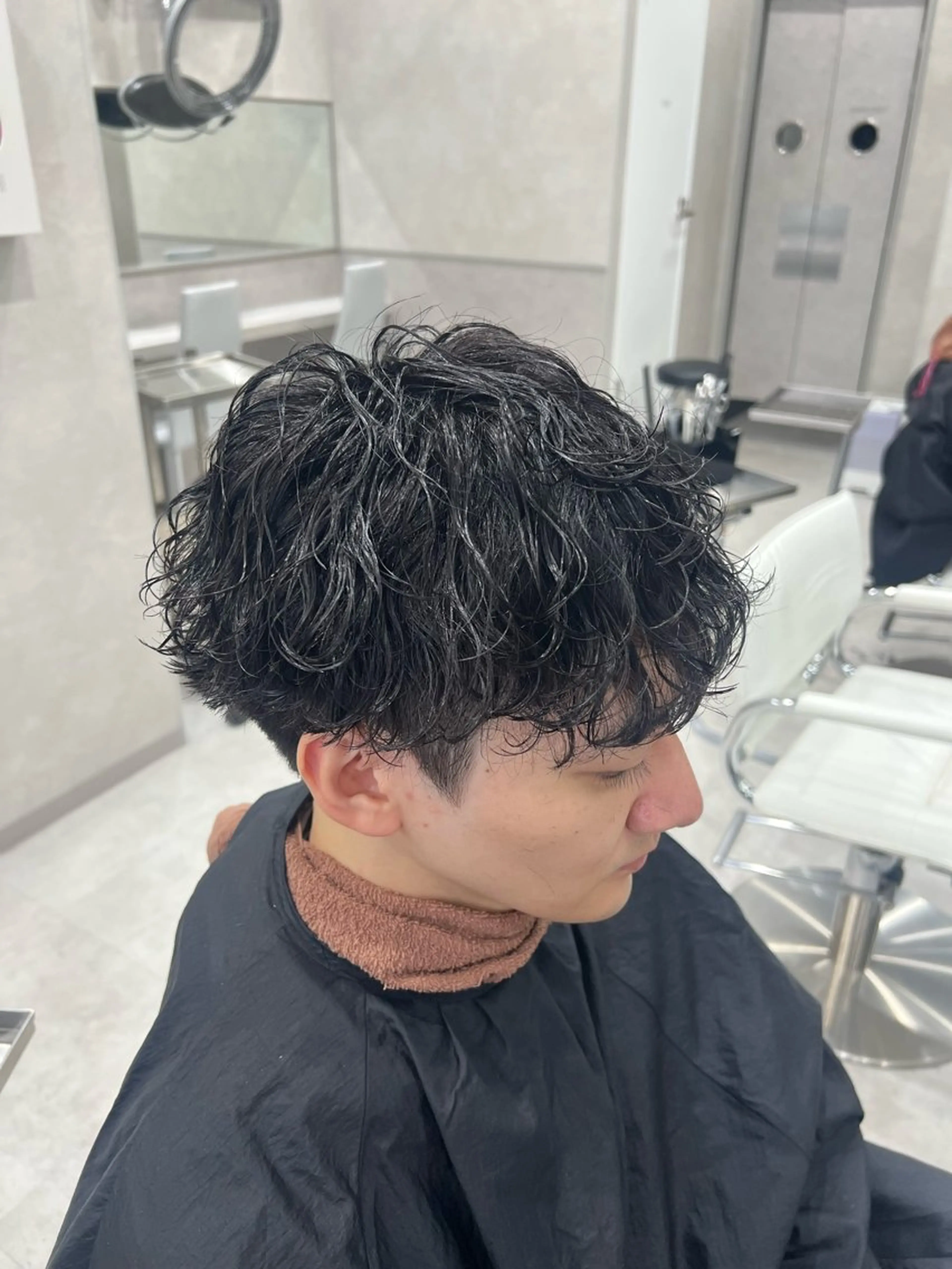 パーマ メンズ メンズパーマ 波巻きパーマ カット パーマ SENA 再現性 パーマと縮毛矯正のヘアスタイル