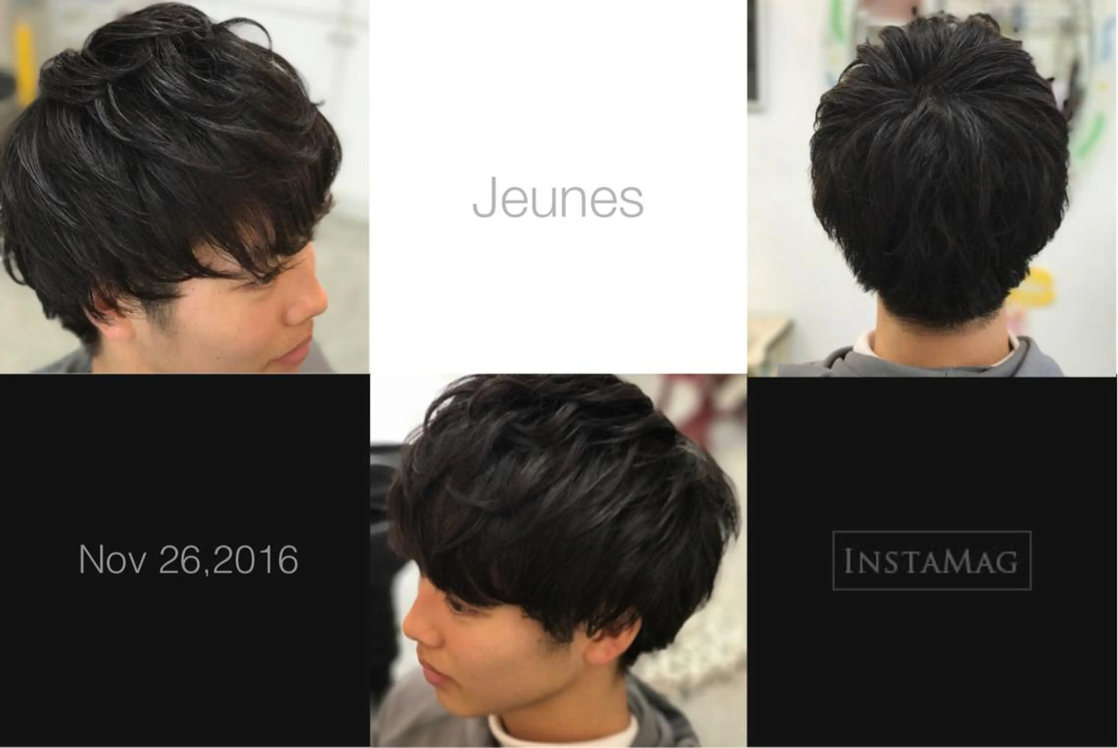 ショート パーマ メンズ 山内 聡史のヘアスタイル