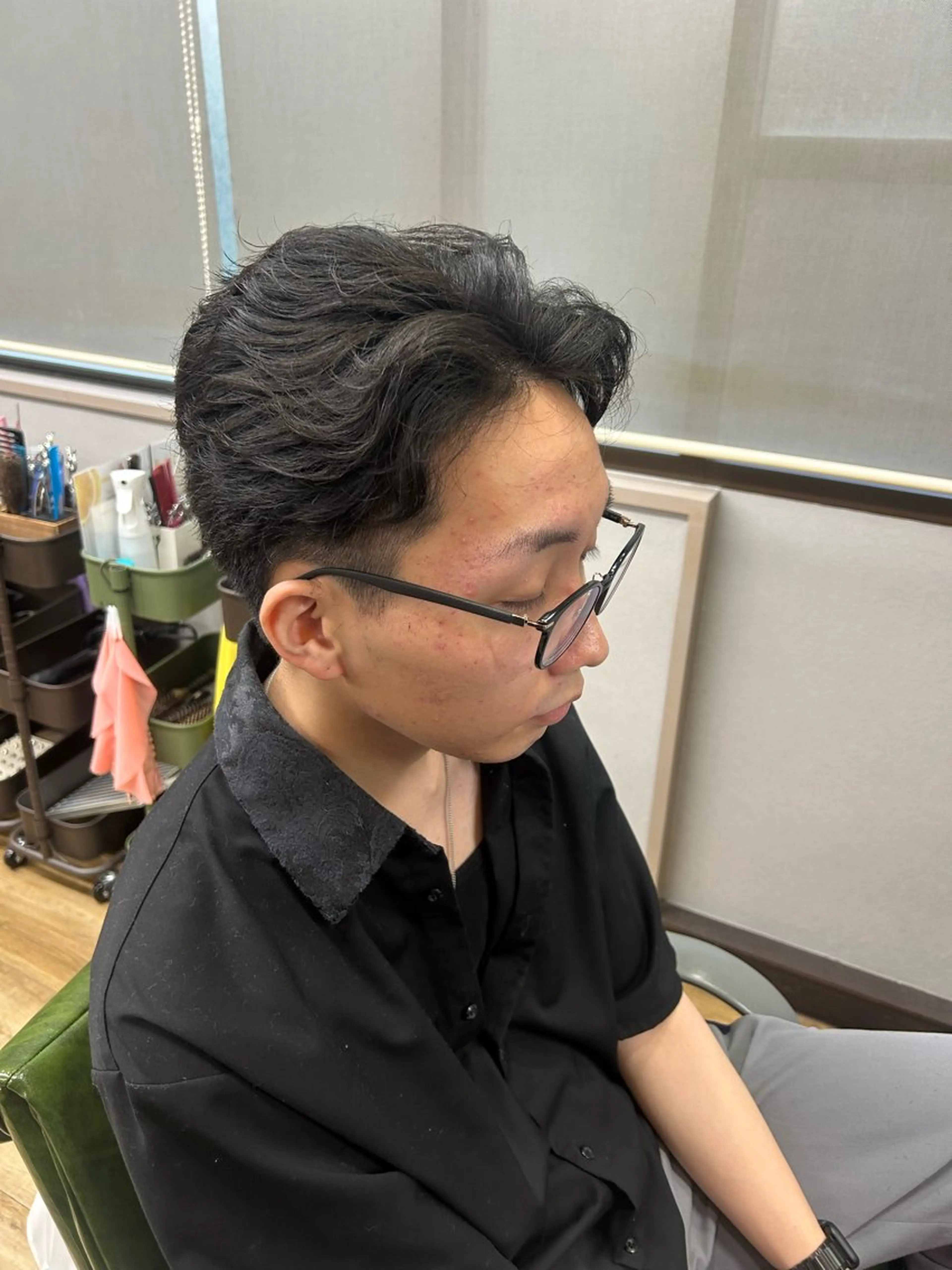 メンズ メンズパーマ 刈り上げ 城山 歩のヘアスタイル