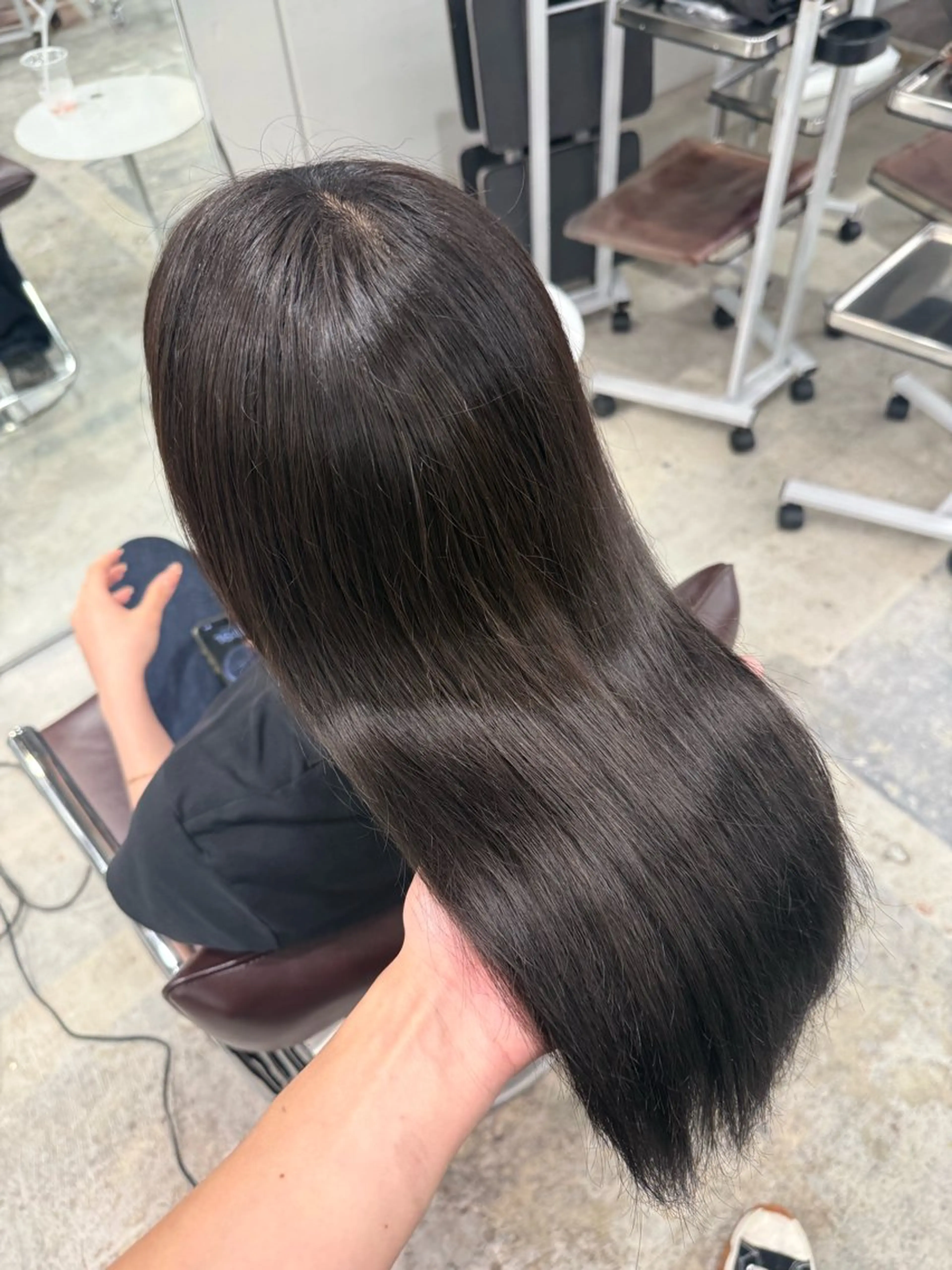 ミディアム ヘアカラー fev Yumaのヘアスタイル