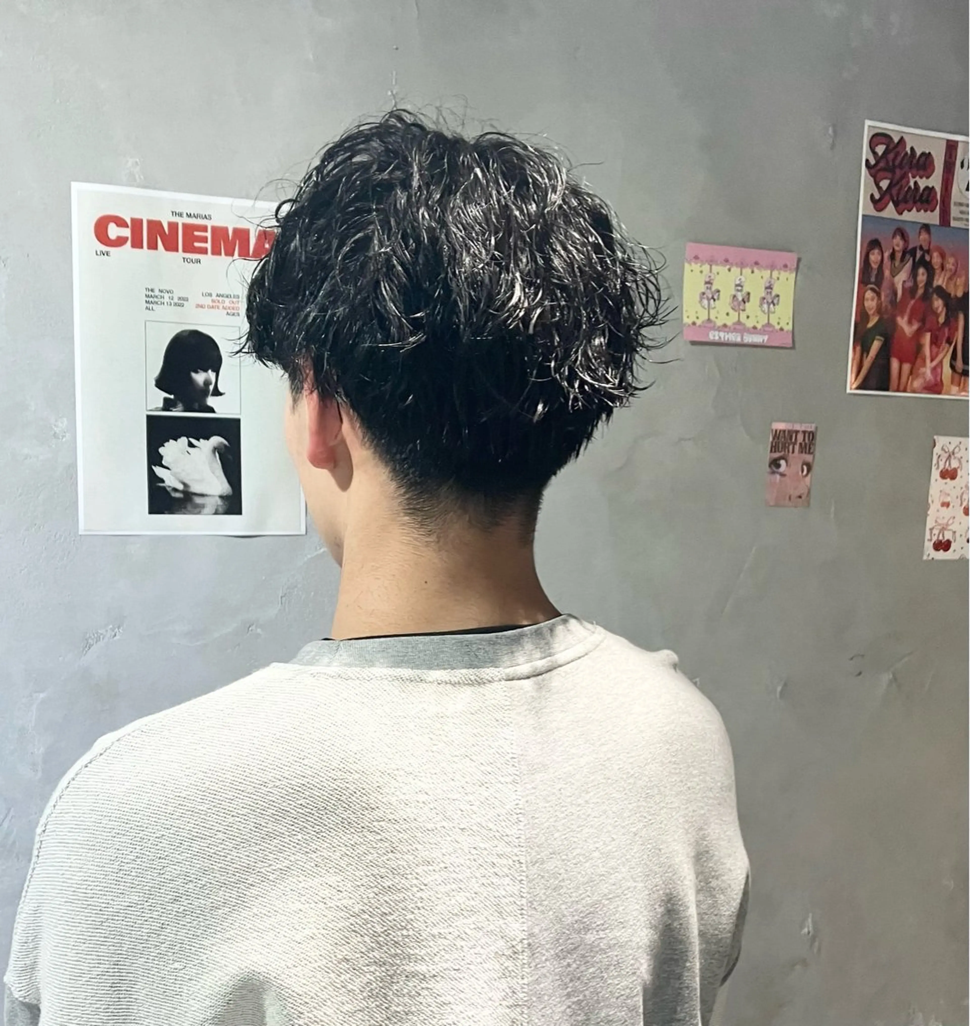 ショート パーマ メンズ door white hideのヘアスタイル