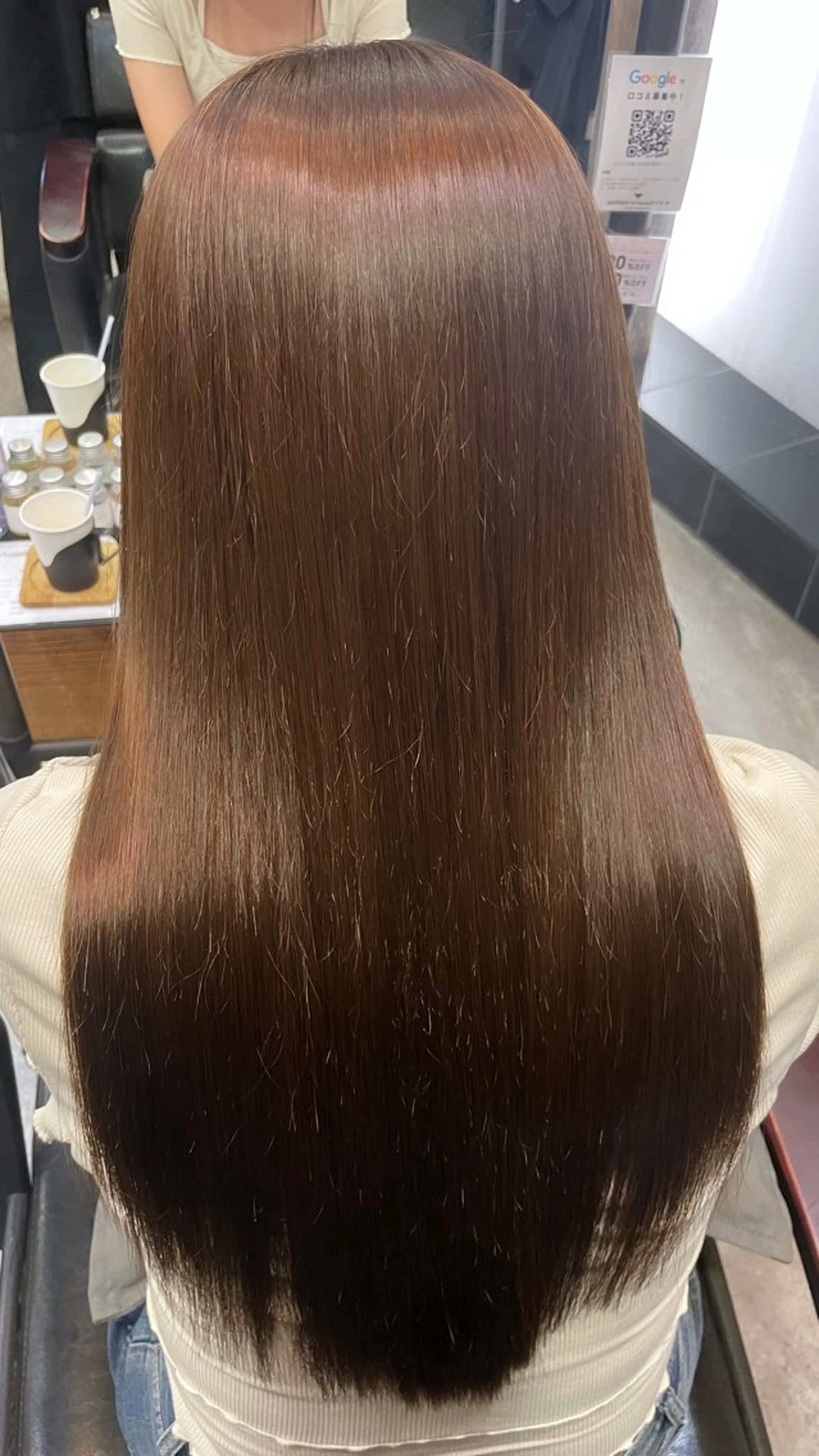 🧸全体カラー＆シャンプー➕ケアトリートメント無料付き🧸⚠️カット無しメニューです⚠️の写真