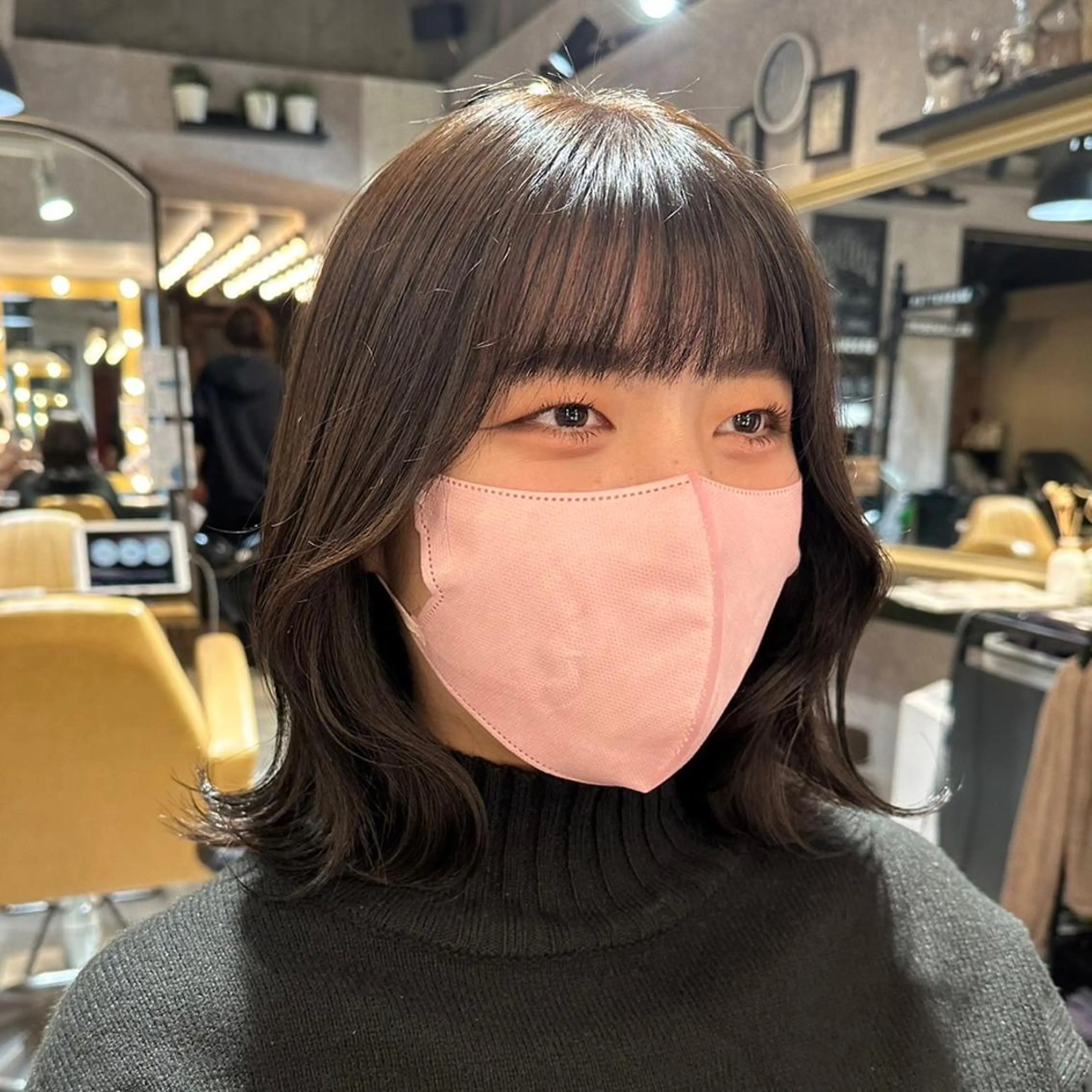 ミディアム レイヤー/パーマ/ 艶カラー/💚千琴のヘアスタイル