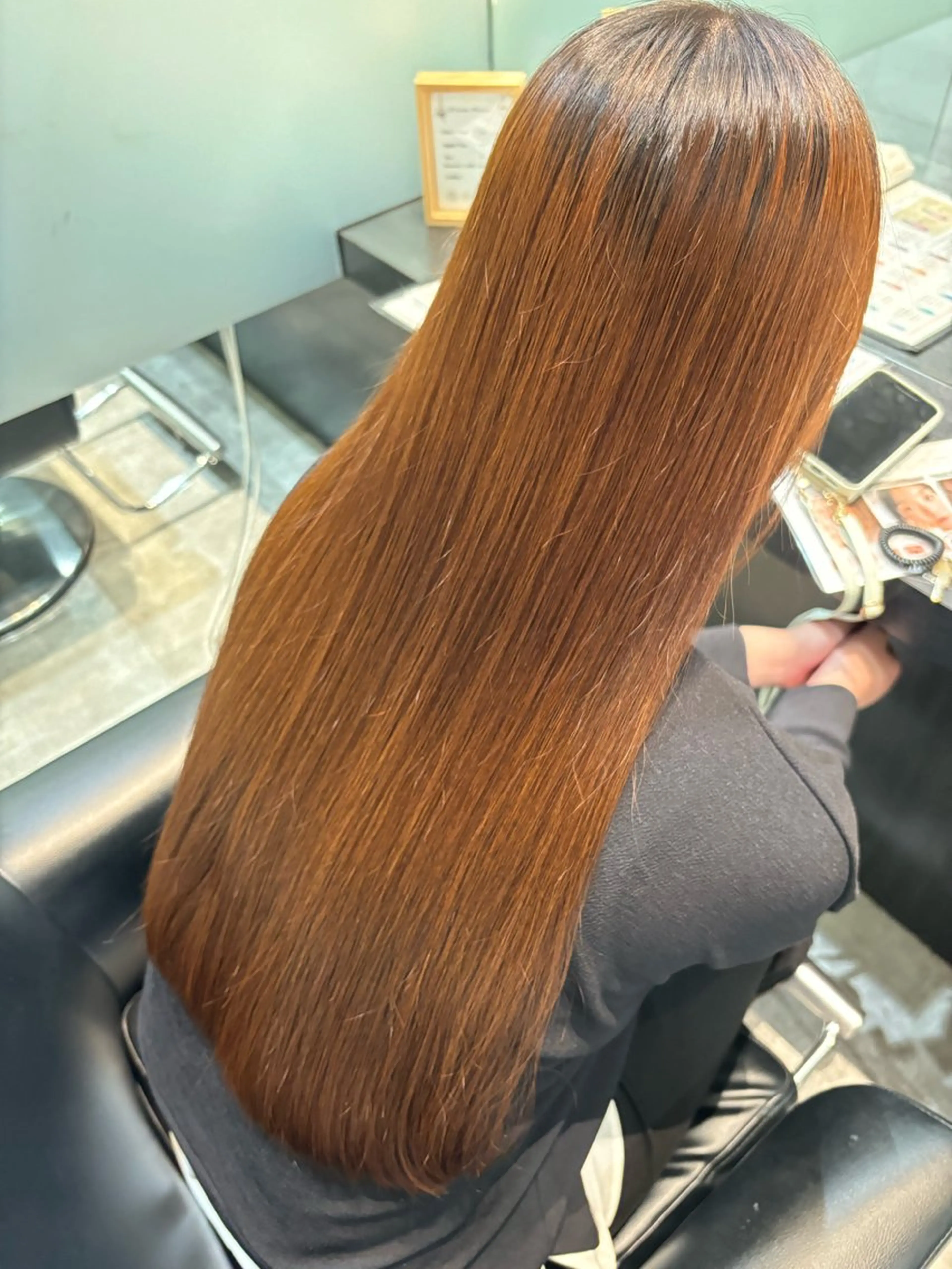 ロング 縮毛矯正 林 美月のヘアスタイル