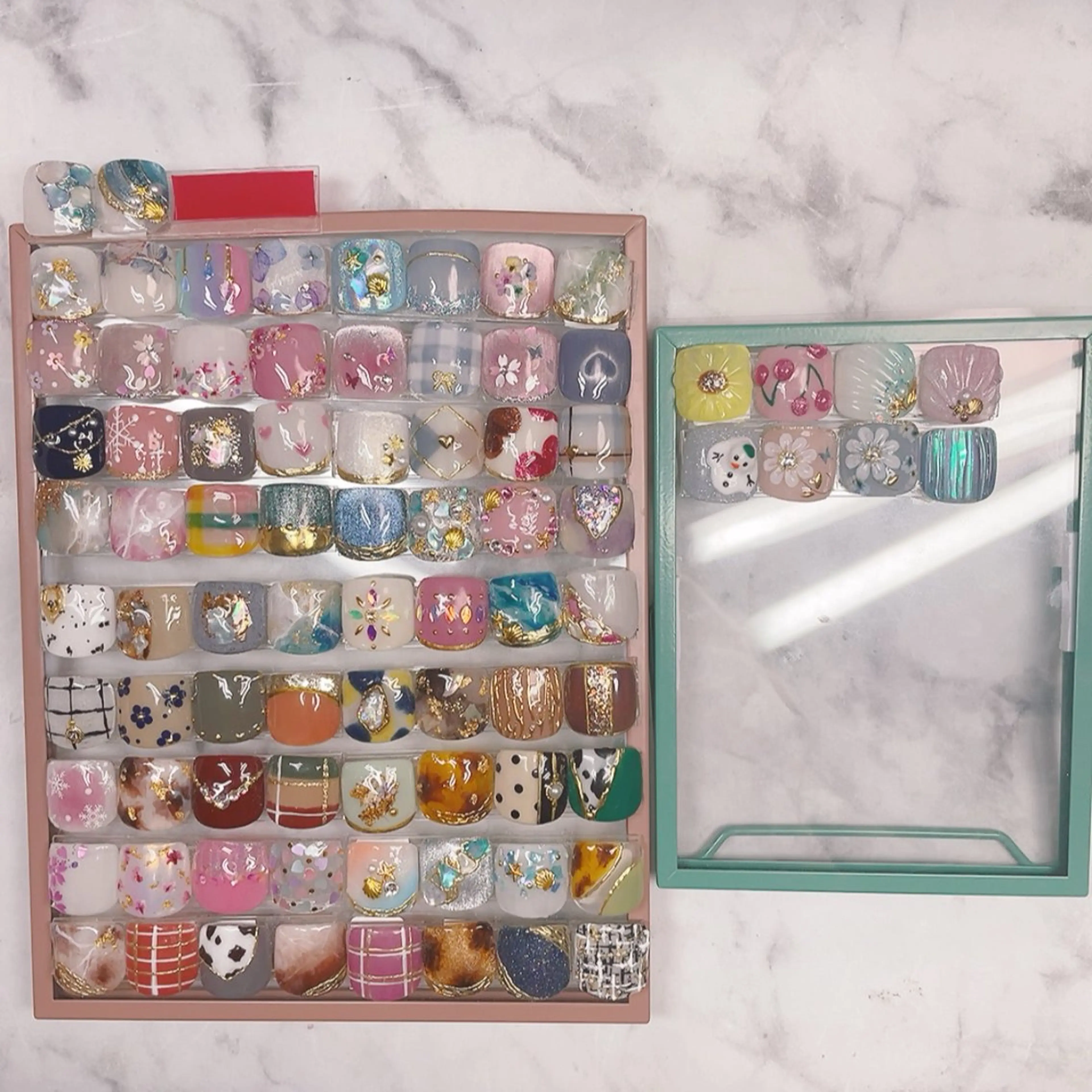 ネイル アートネイル フットネイル グリーン フットネイル ユキコ ネイルのネイルデザイン