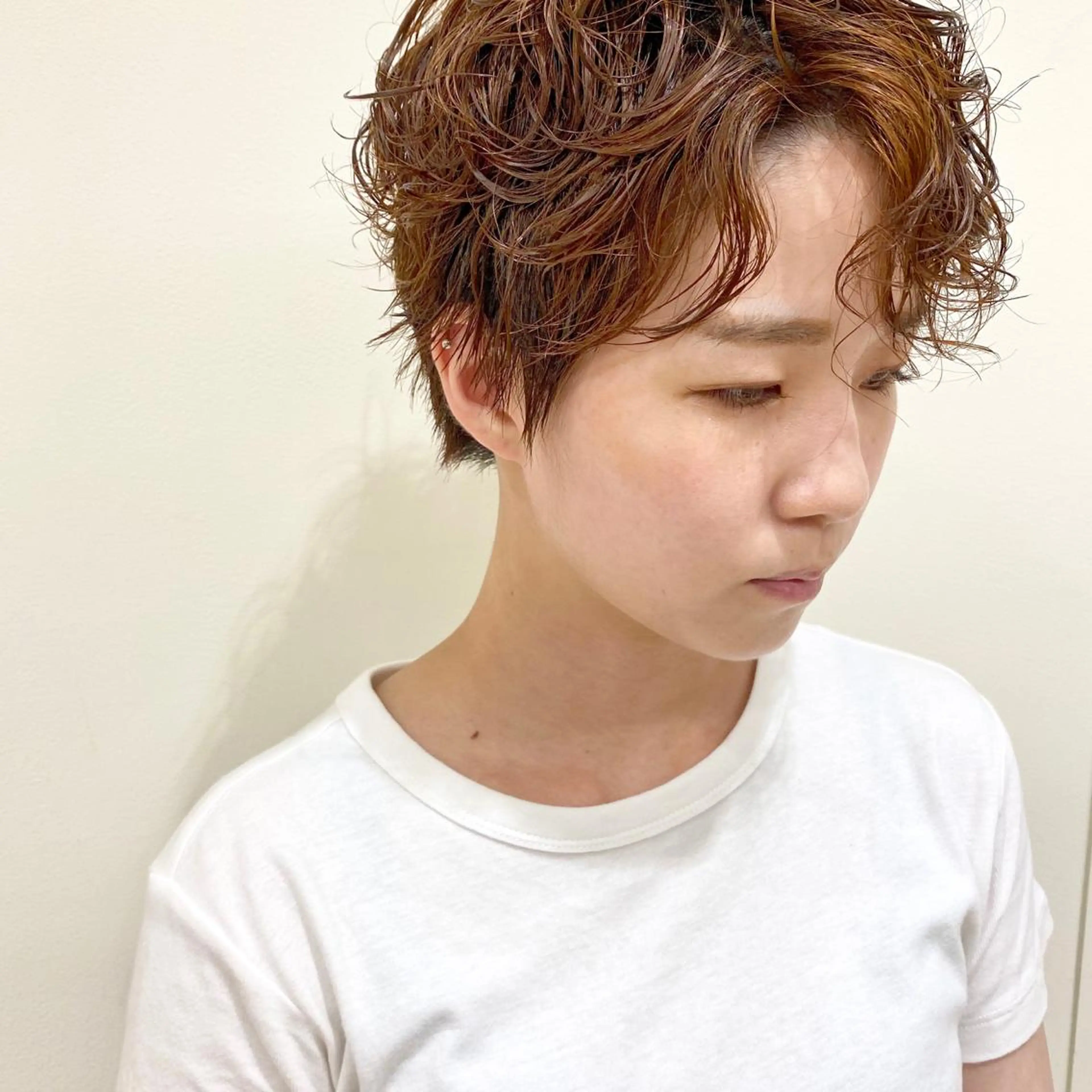 ショート パーマ カット パーマ ayaka #パーマ#アレンジのヘアスタイル