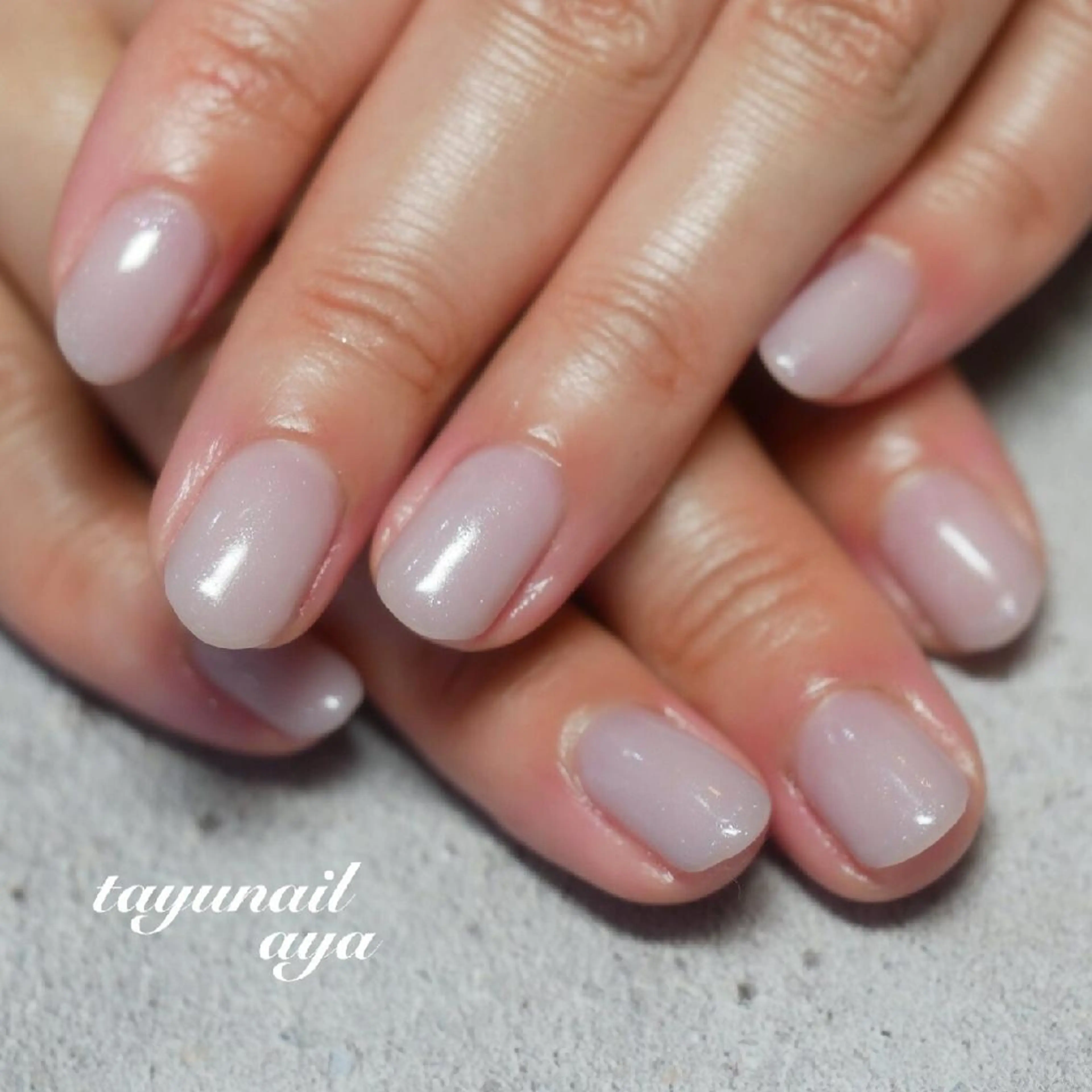 ネイル ブルー ジェルネイル ワンカラーネイル パラジェル シンプルネイル ネイルサロン・ネイルスクール　たゆnail所属・ネイルサロン 【たゆnail】のネイルデザイン