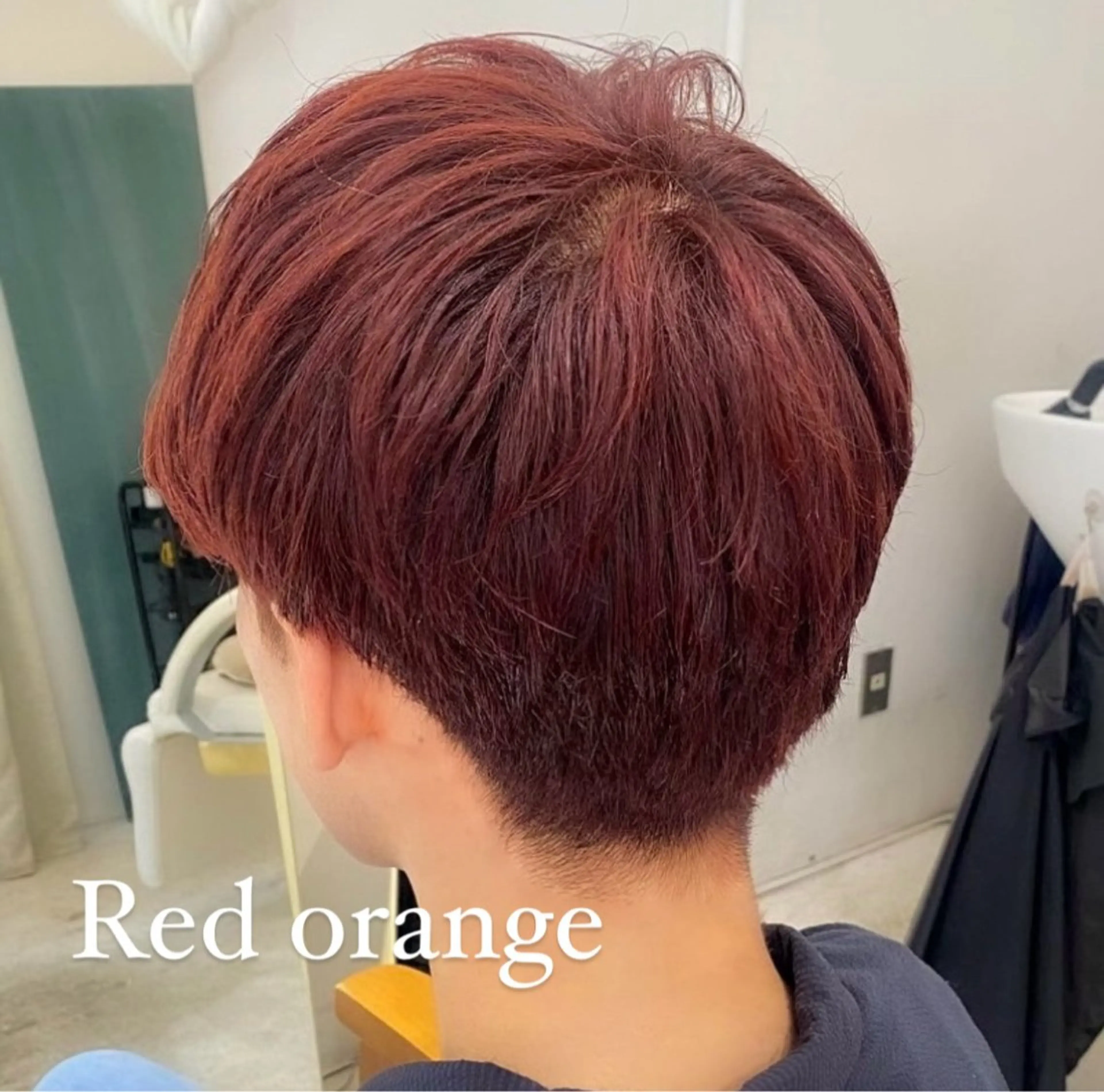 カラー メンズ メンズブリーチ ブリーチ ブリーチなしカラー オレンジ カット ヘアカラー Fuu.by lupine所属・本日空きあり 🌟misatoのヘアスタイル