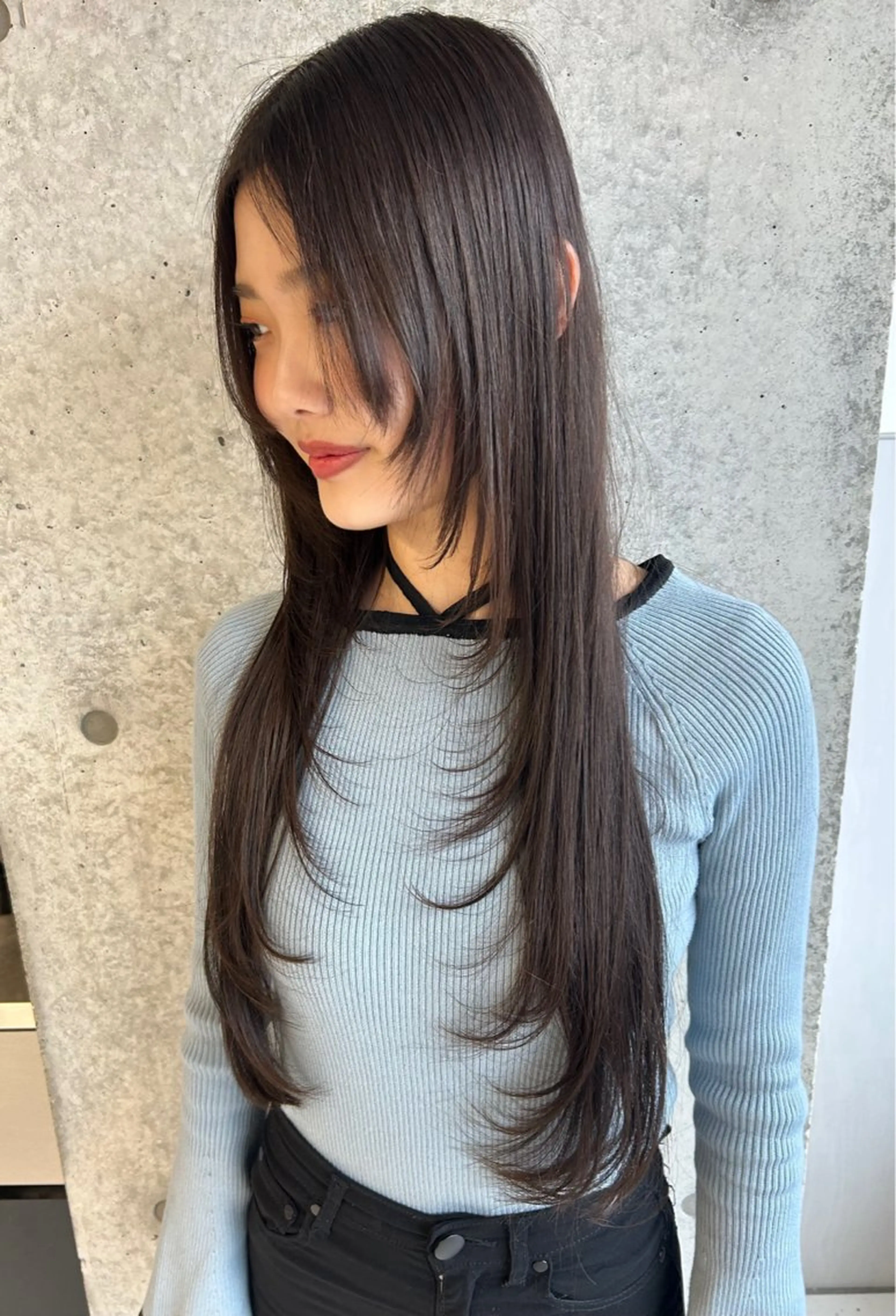 ロング レイヤーカット カット ️💜akari💜 ハイトーン/レイヤーのヘアスタイル