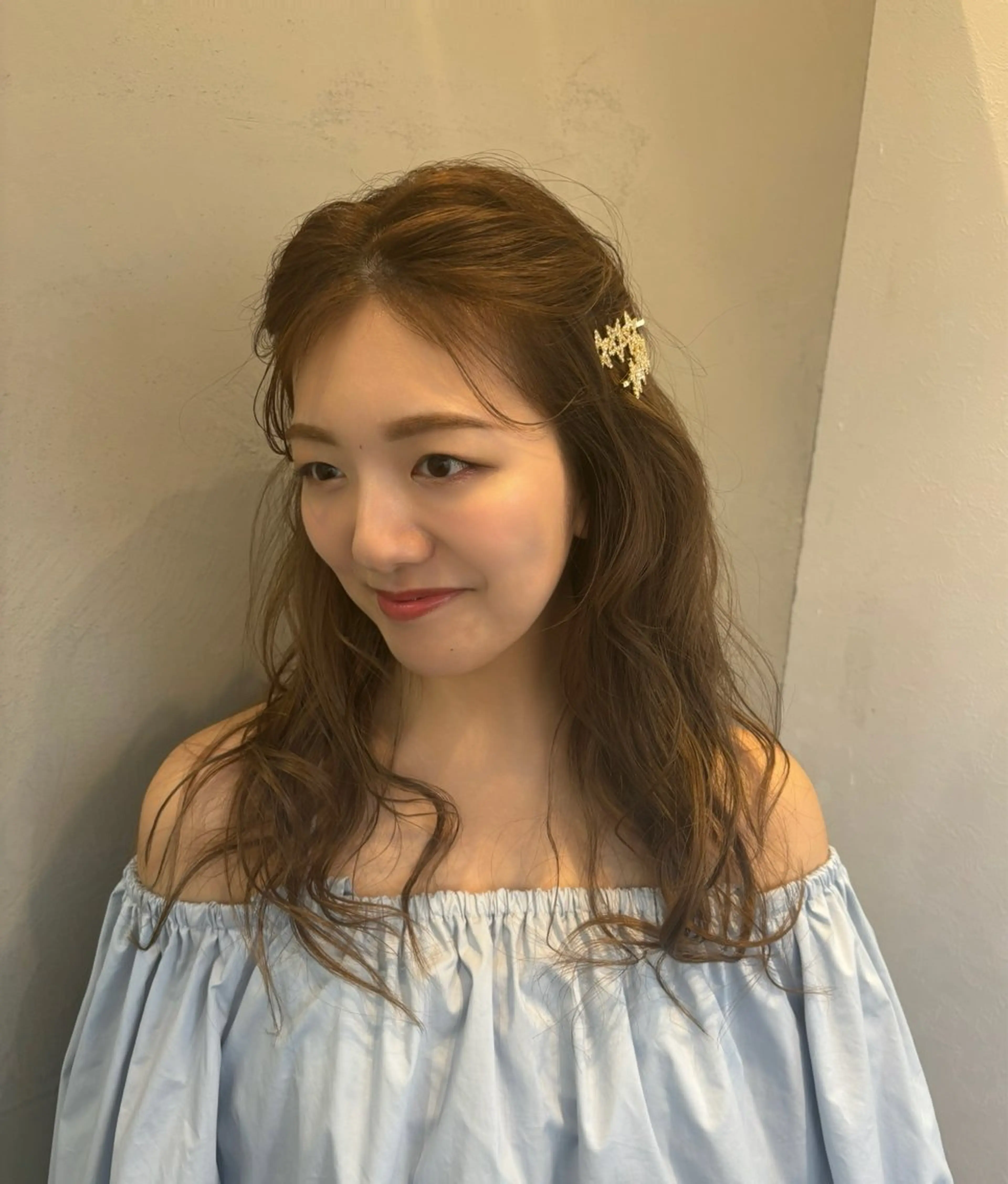 ロング 竹村 恵功代のヘアスタイル