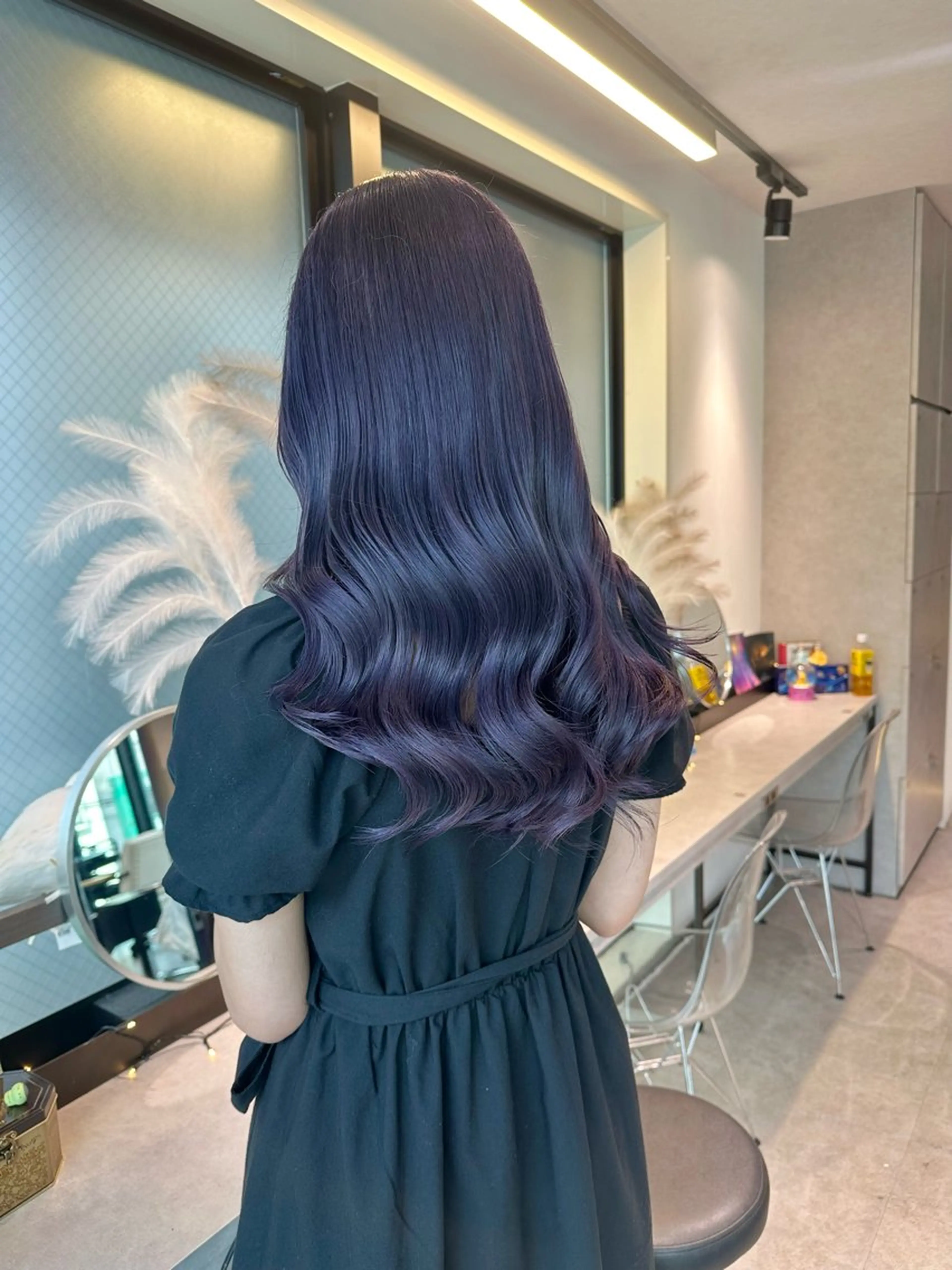 ロング カラー ラベンダーカラー GO TODAY SHARE SALON 原宿本店所属・ブリーチ/ハイトーン 艶カラー/ユリナのヘアスタイル