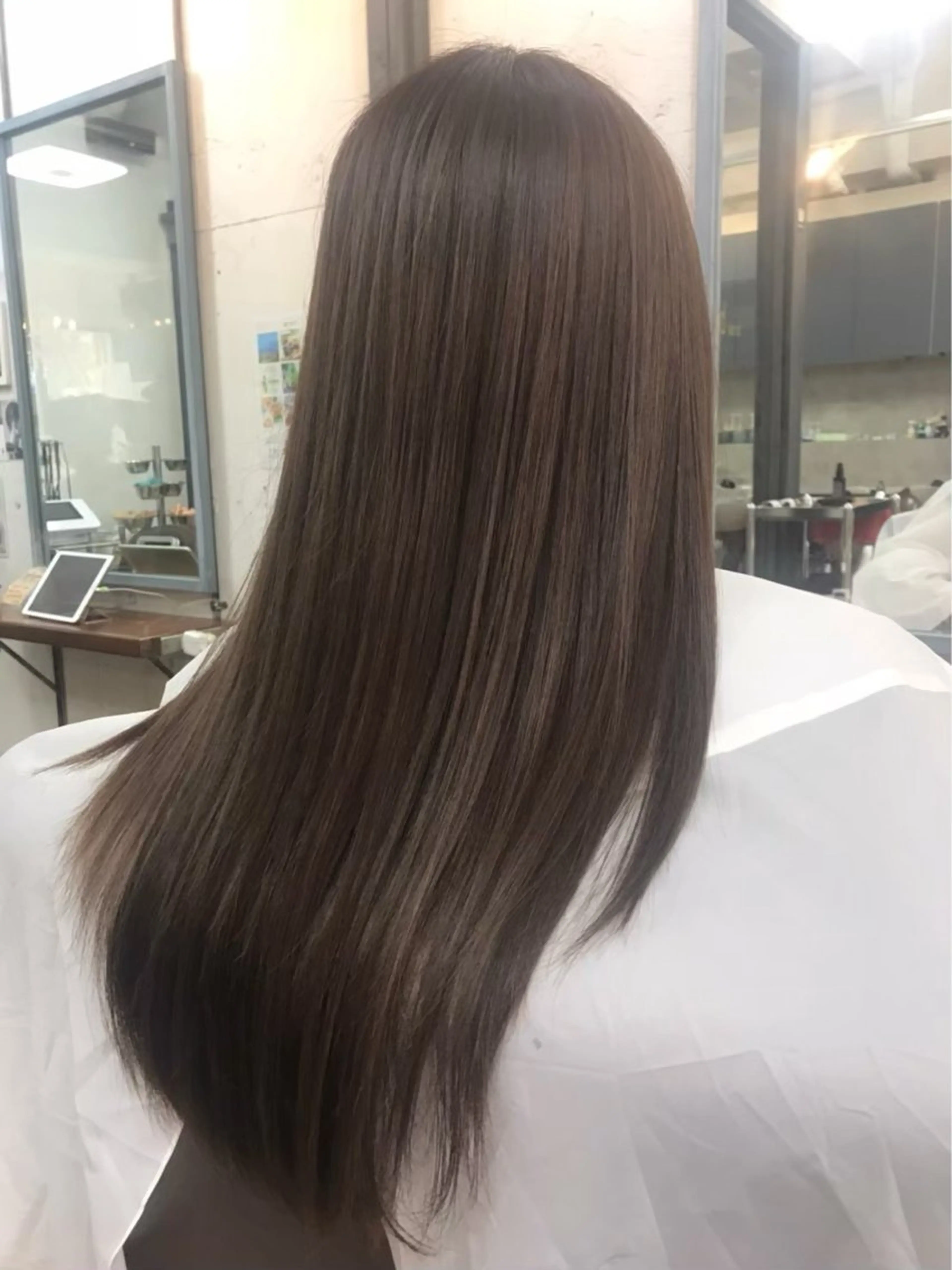 ロング パーマ メンズ ロング 縮毛矯正 金子 明日香のヘアスタイル