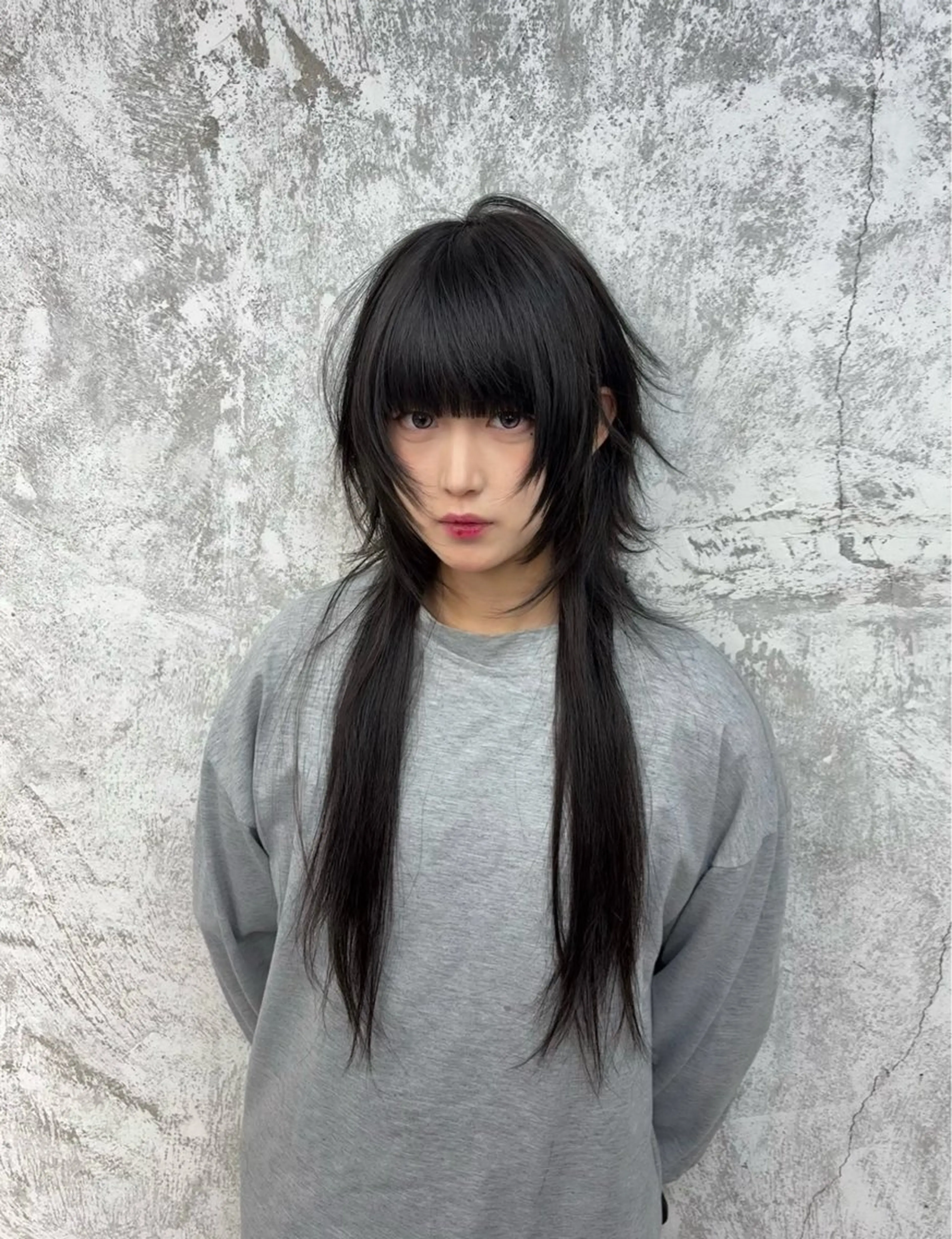 ロング カット デザインカラー⭐︎★ 🐆hyo🐆のヘアスタイル