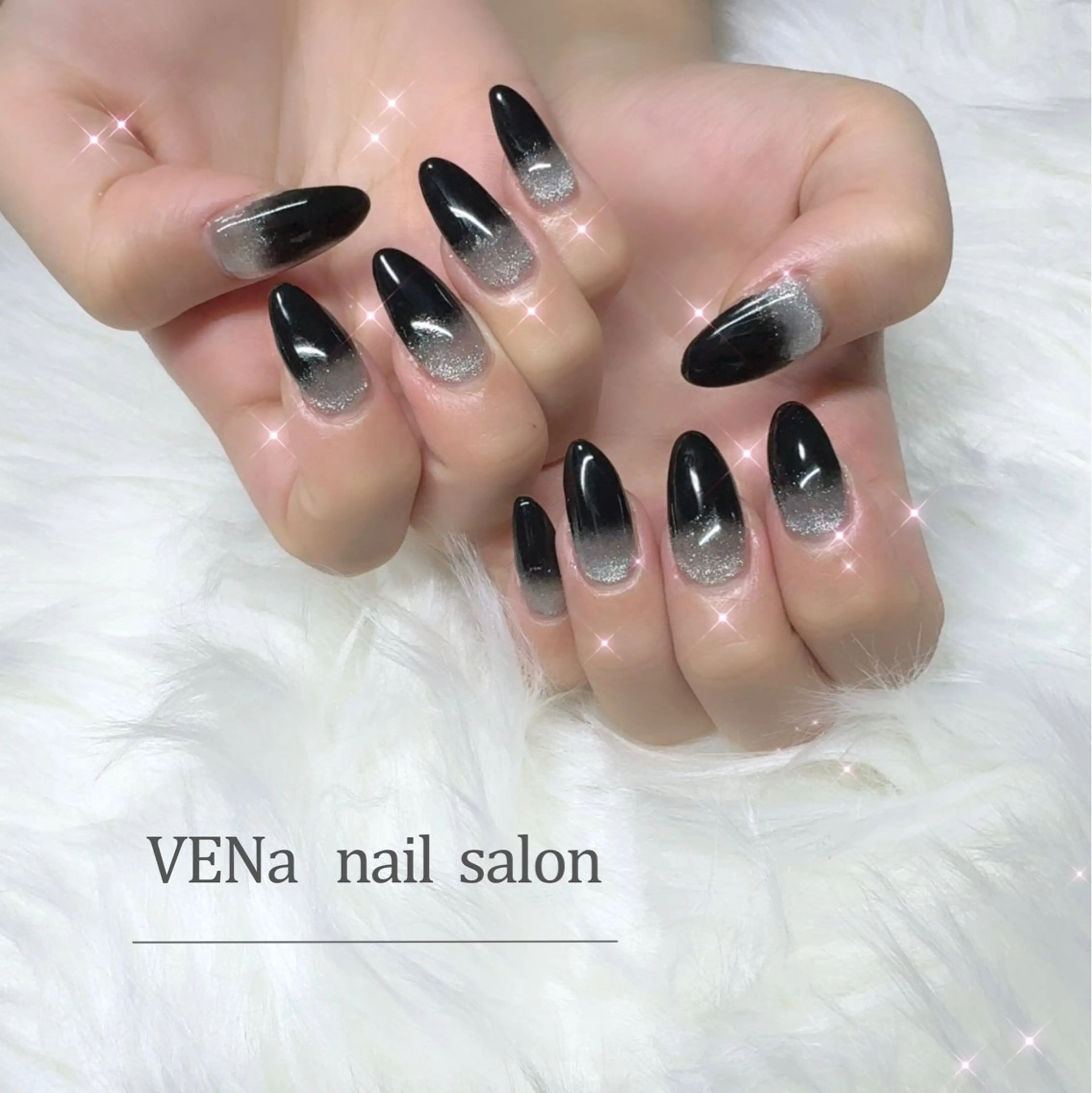 ネイル フレンチネイル グラデーション マグネットネイル 持ち込み VENa eye＆ nail salonのネイルデザイン