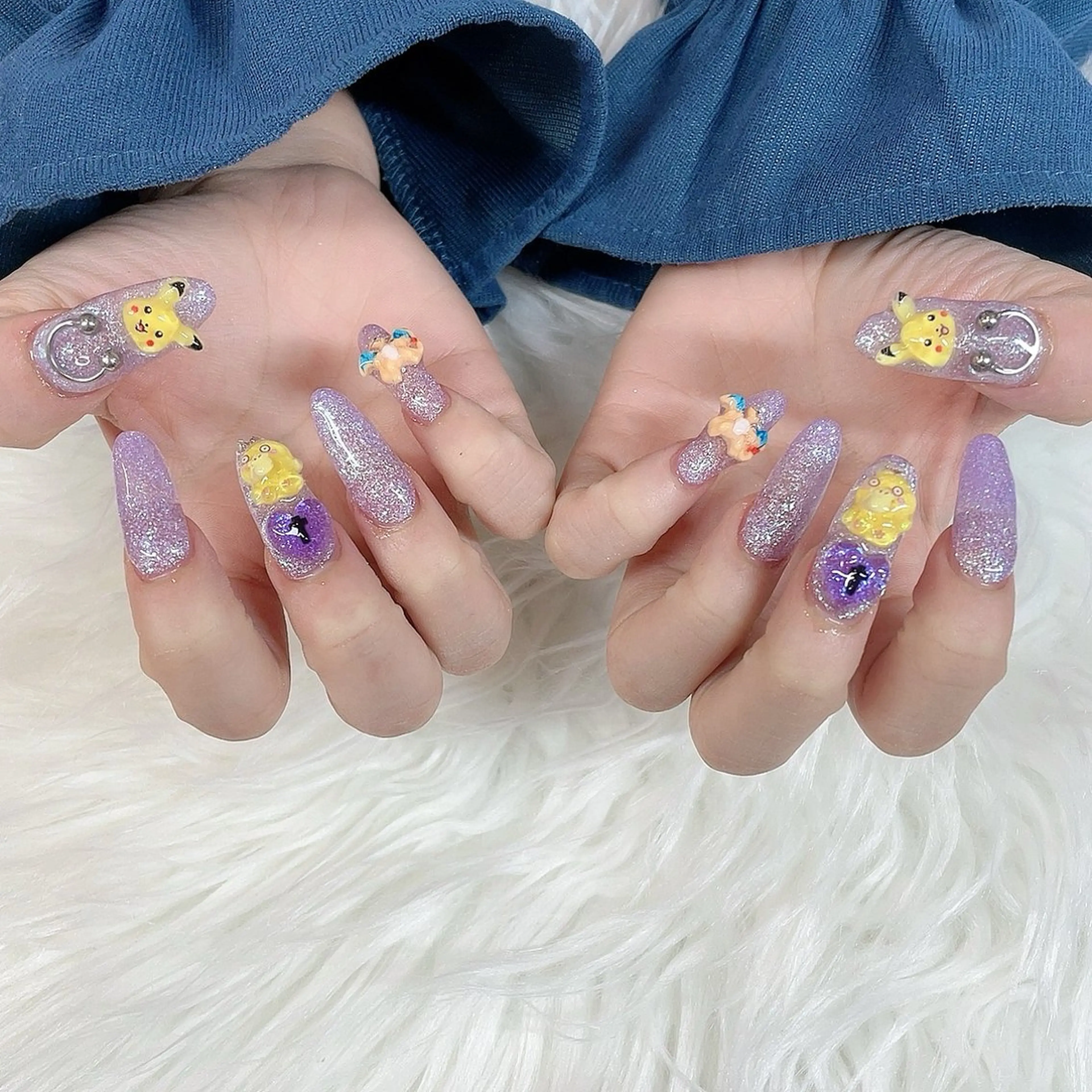 ネイル スカルプネイル ハンドネイル BLUEM みおちのネイルデザイン