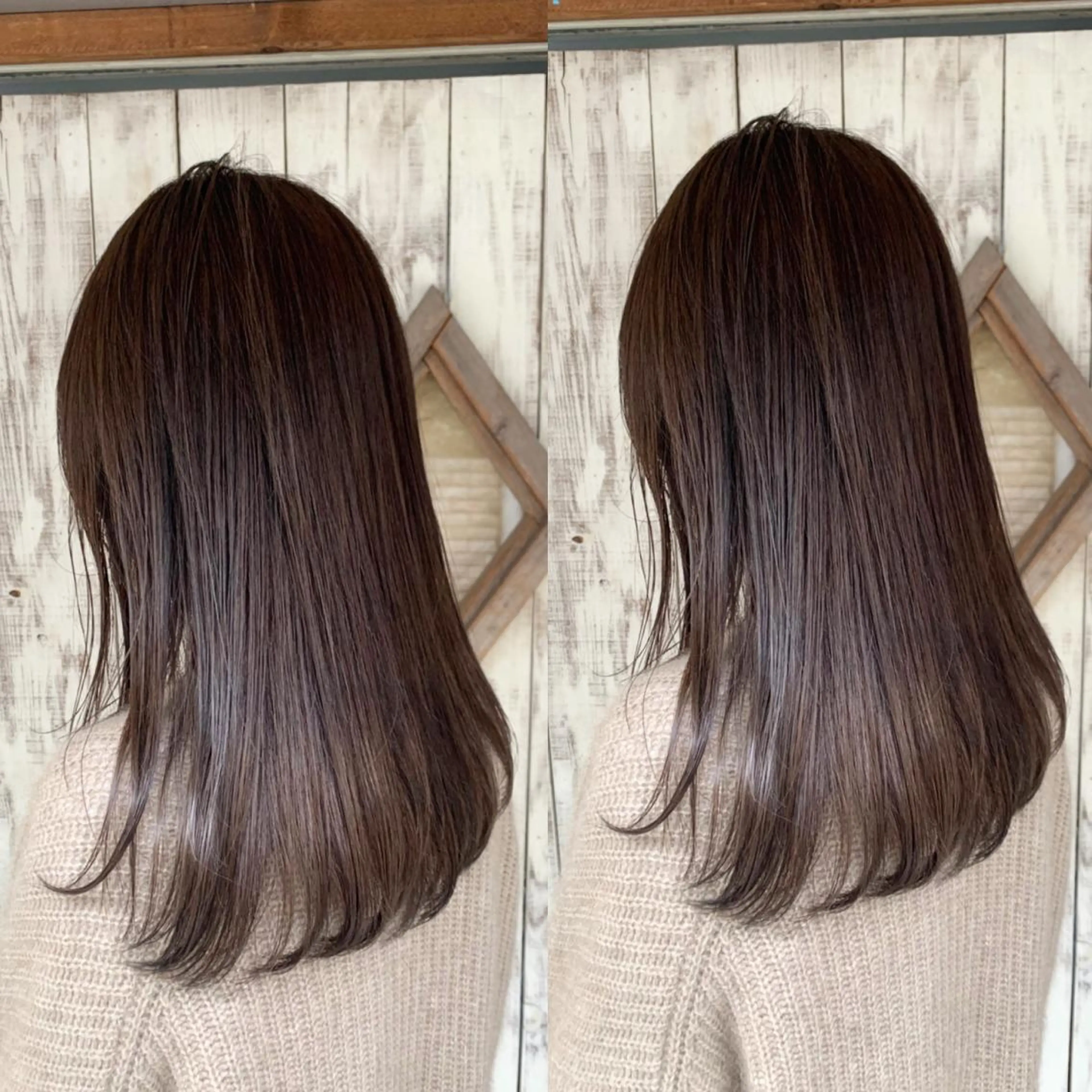 セミロング パーマ カット 縮毛矯正 トリートメント 🉐レイヤー/塩見 弘樹🉐渋谷のヘアスタイル