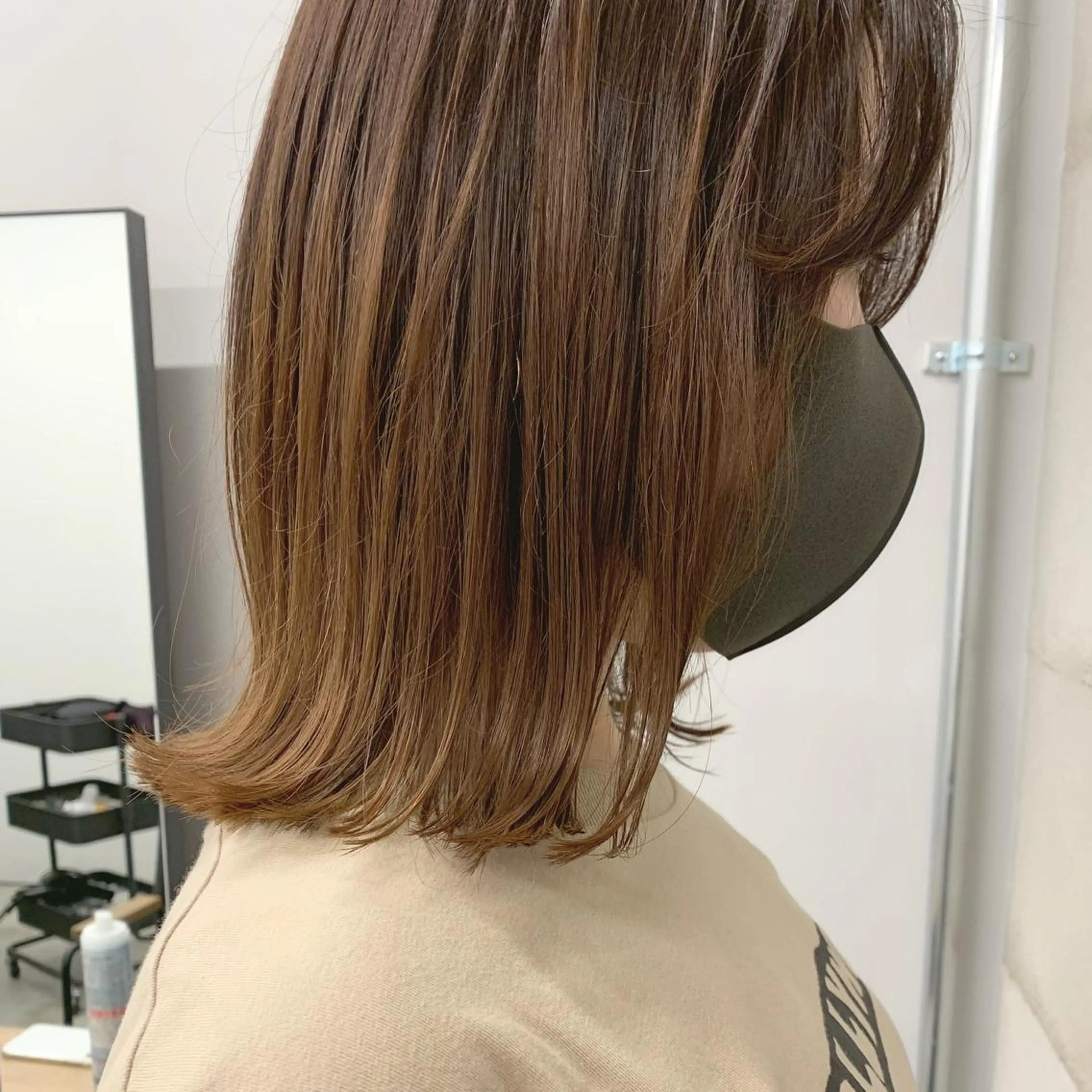 ショート 透明感/オリーブ/ グレージュ/YUKAのヘアスタイル