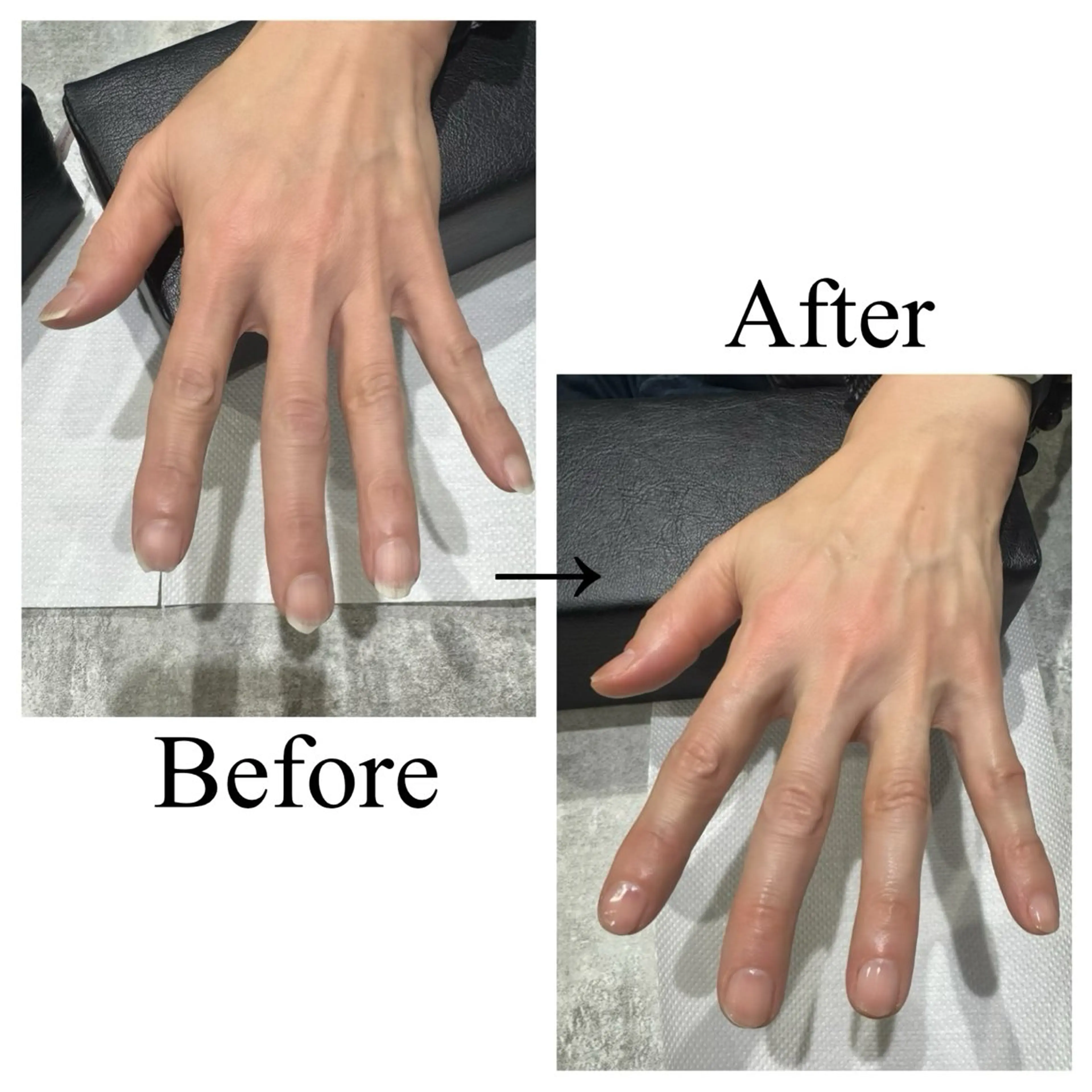 メンズクリアジェルネイル（オフ込み）単発メニューの写真