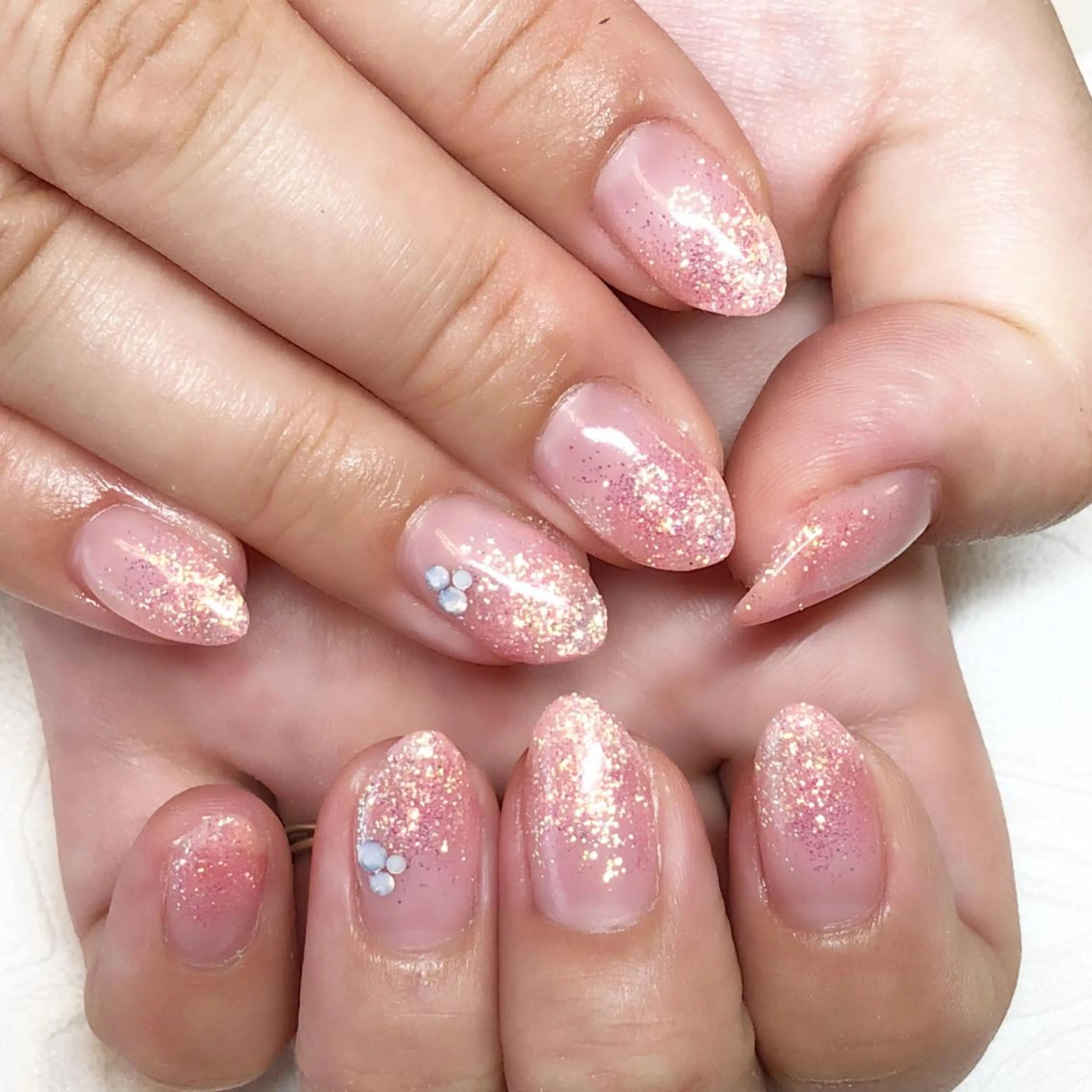 ネイル グラデーション ラメ(グリッター) ラメグラデーション KIREIE NAILSのネイルデザイン