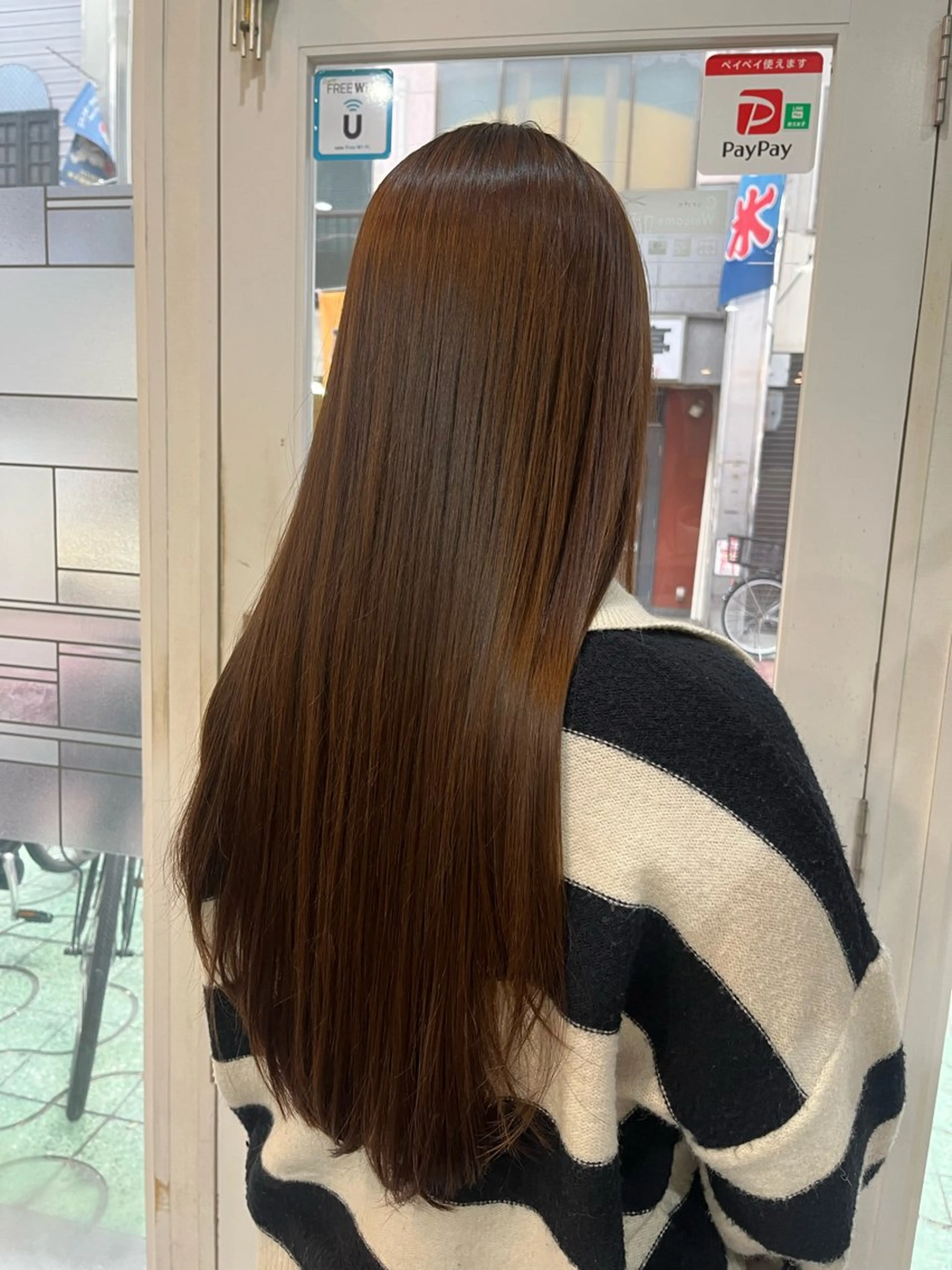 ロング カット 縮毛矯正 艶髪🥣透明感カラー 🫧前田奈津実のヘアスタイル