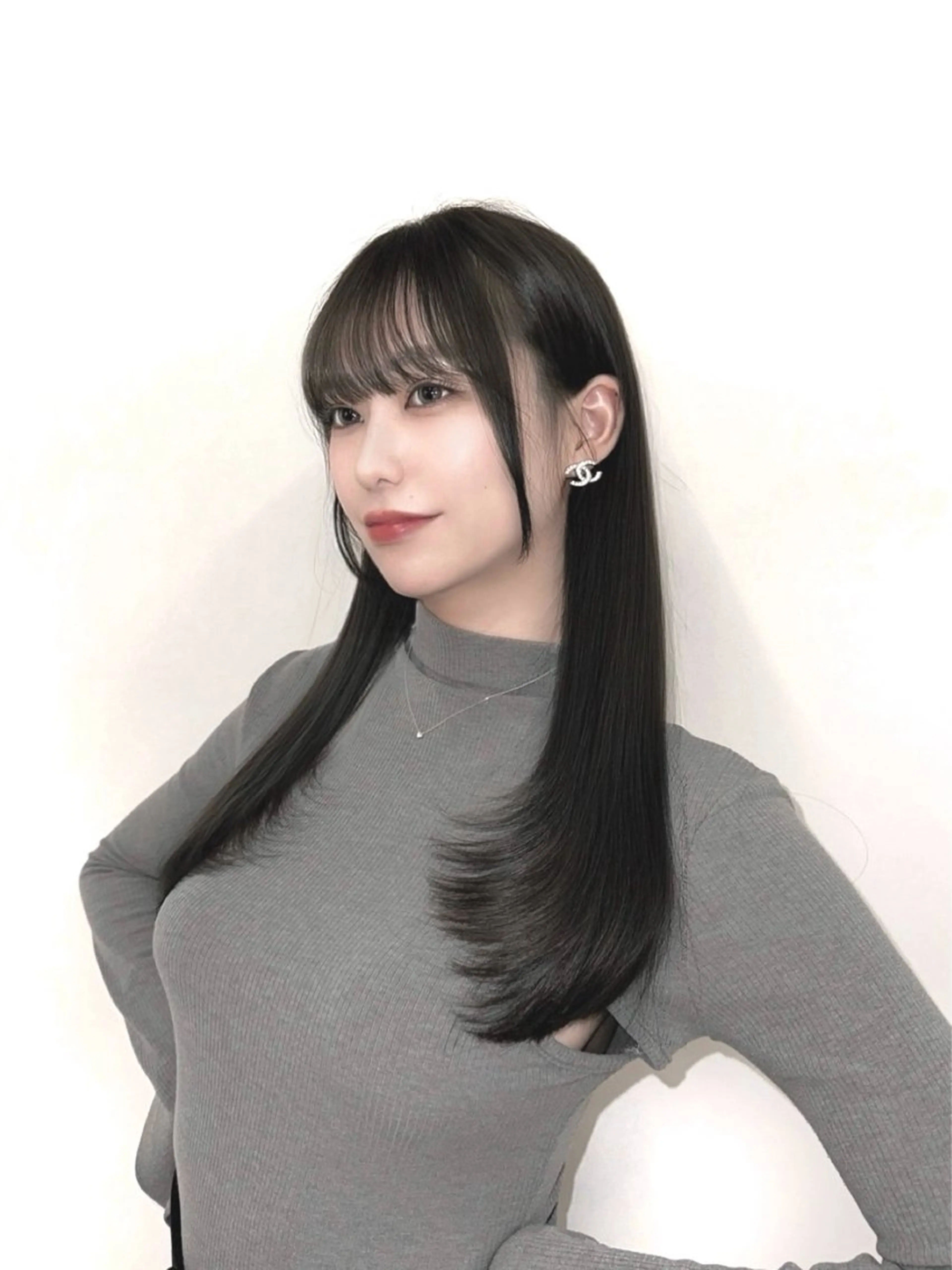 ロング カット ヘアカラー トリートメント 韓国/縮毛矯正/ カンタのヘアスタイル