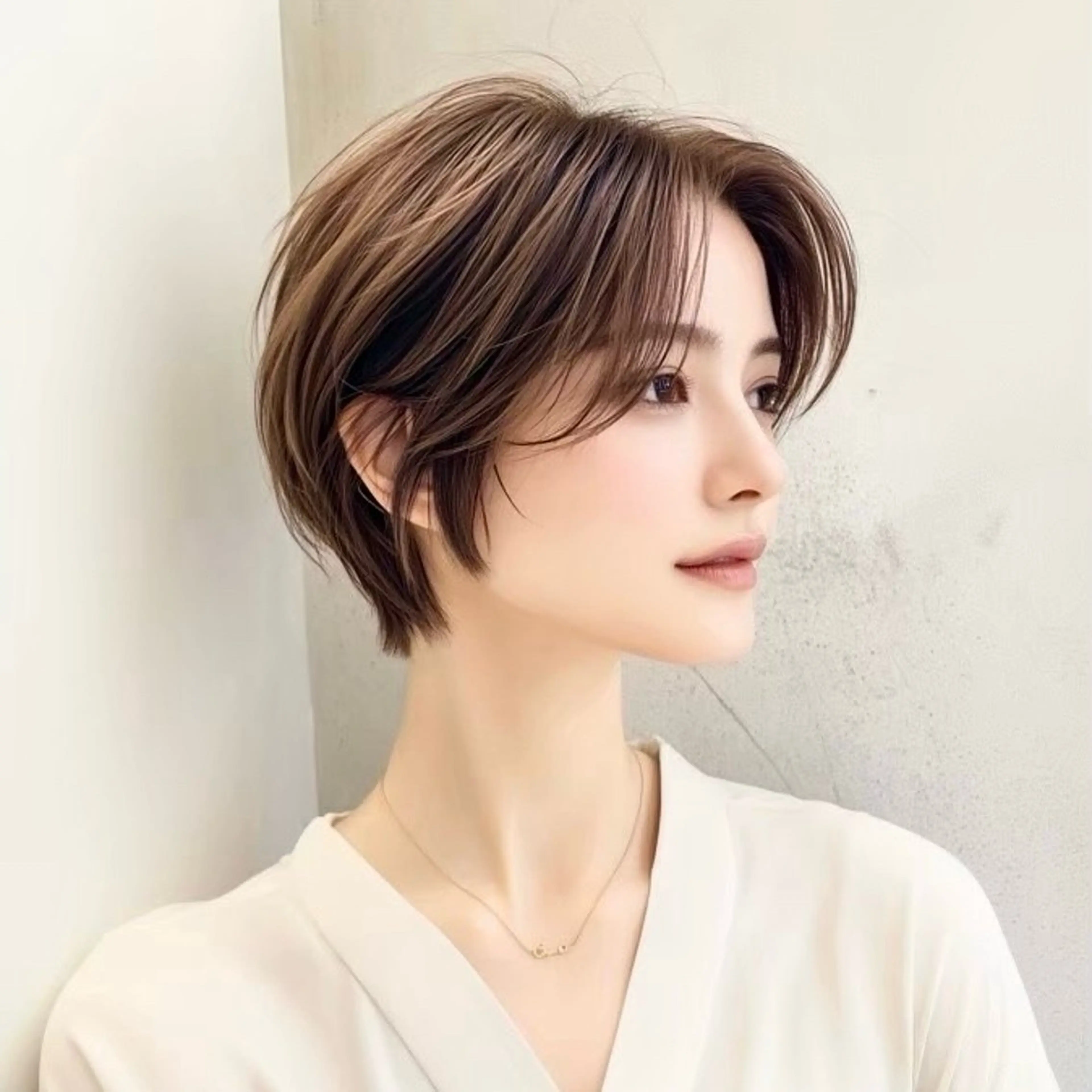 ショート 透明感カラー ふうか　渋谷のヘアスタイル