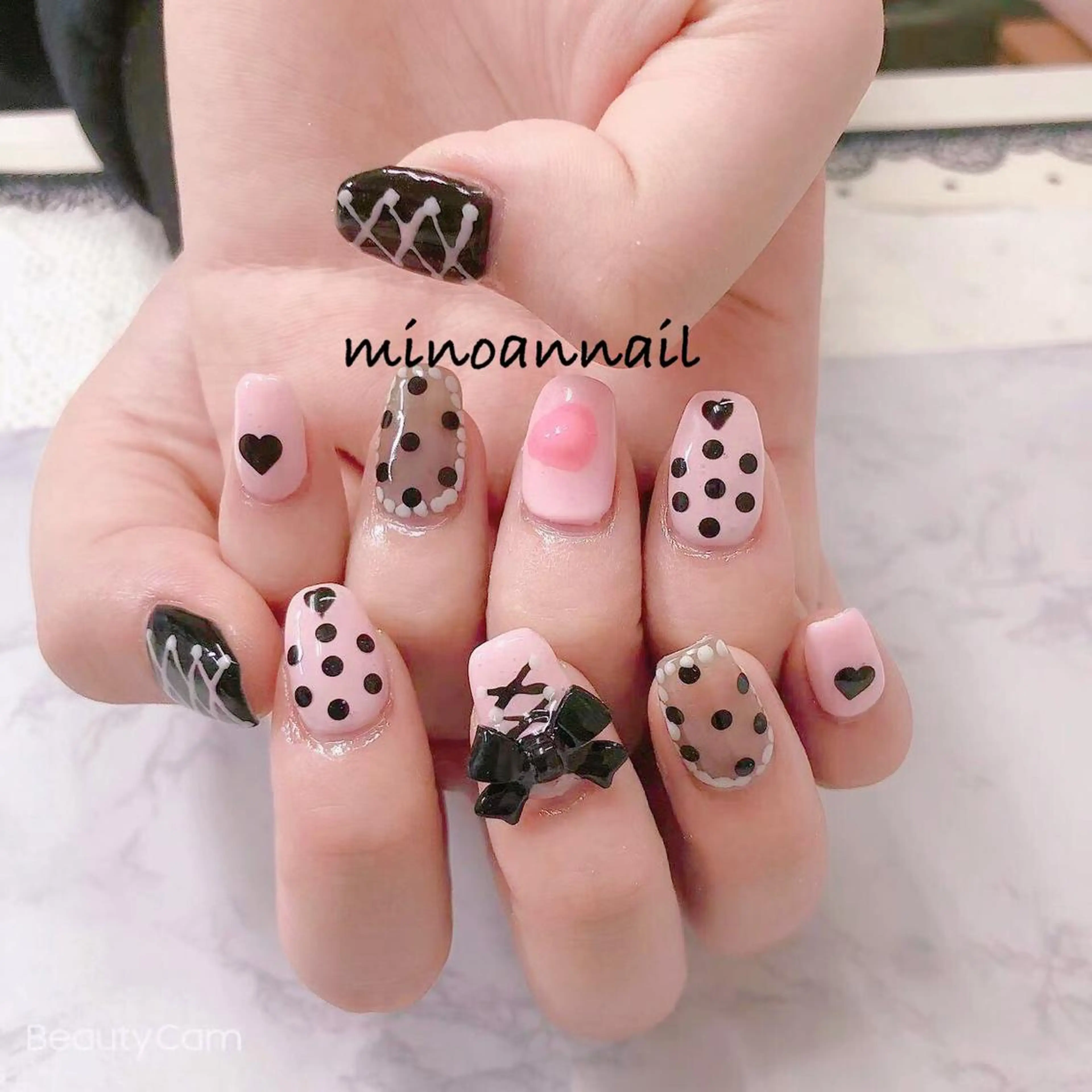 冬限定クーポン（オフなし★ミニモ限定価格★）120分アートやり放題•ストーン、パーツ付け放題【画像持ち込みOK】の写真