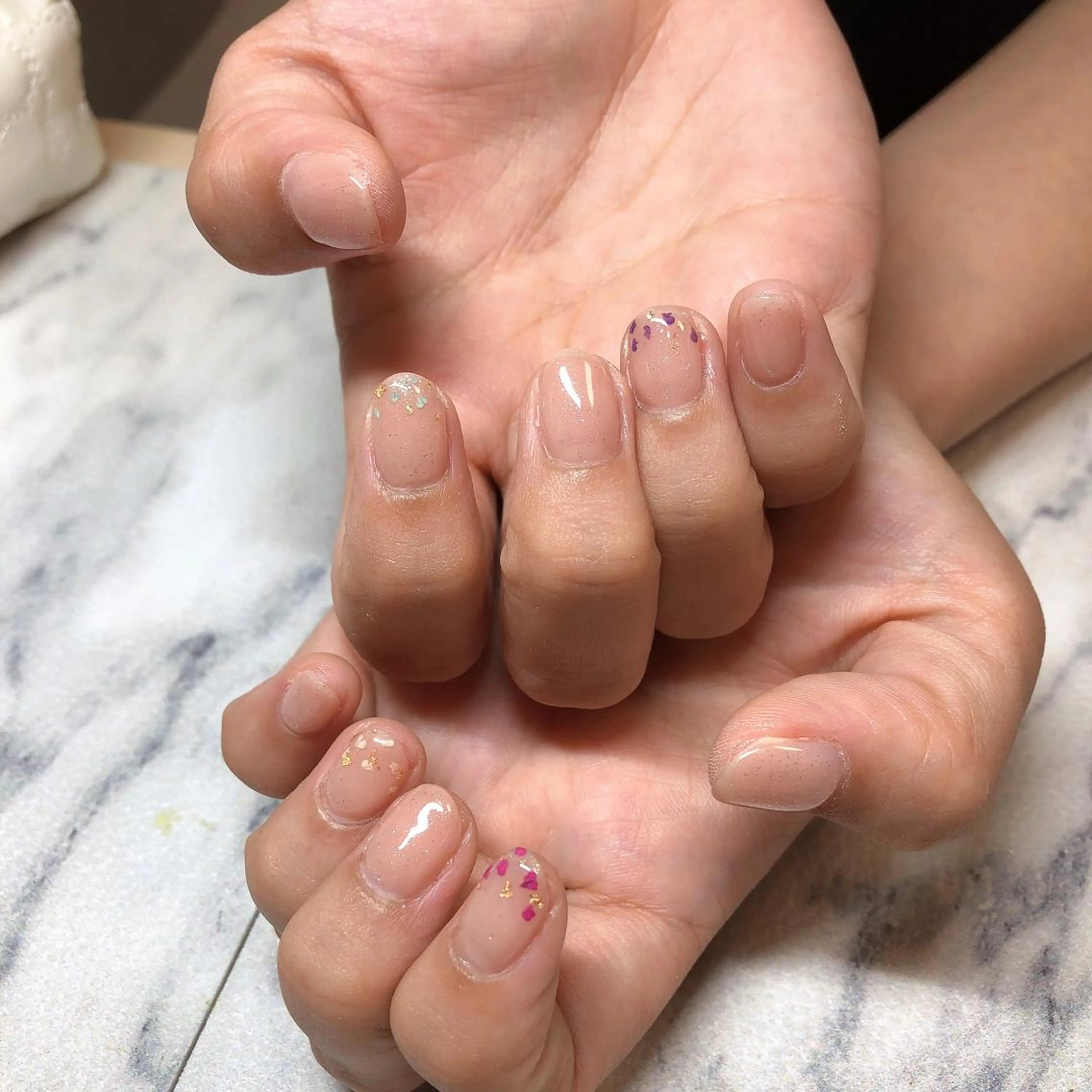 ネイル 持ち込み 結城 怜菜のネイルデザイン