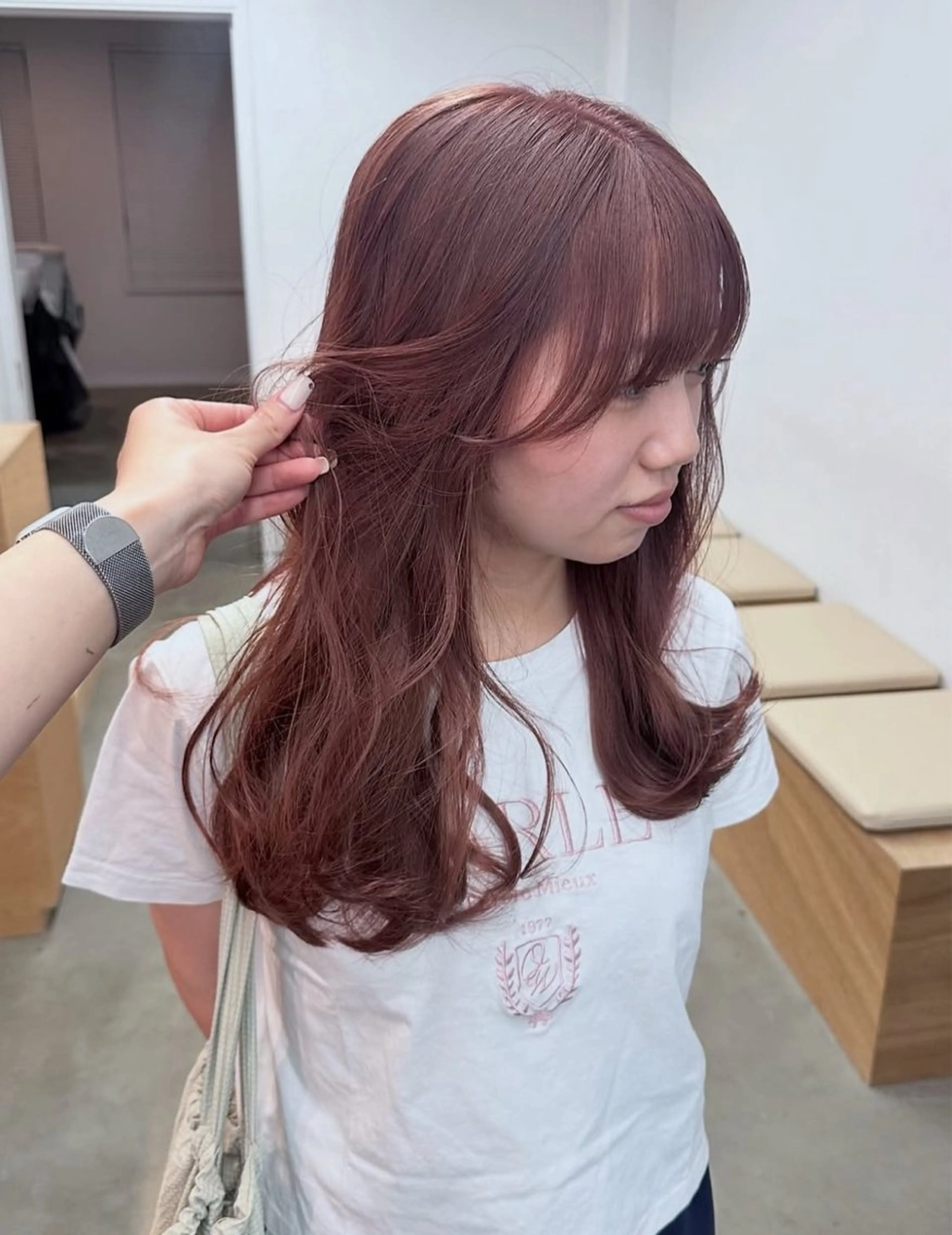 セミロング カラー 坂本 圭太朗のヘアスタイル