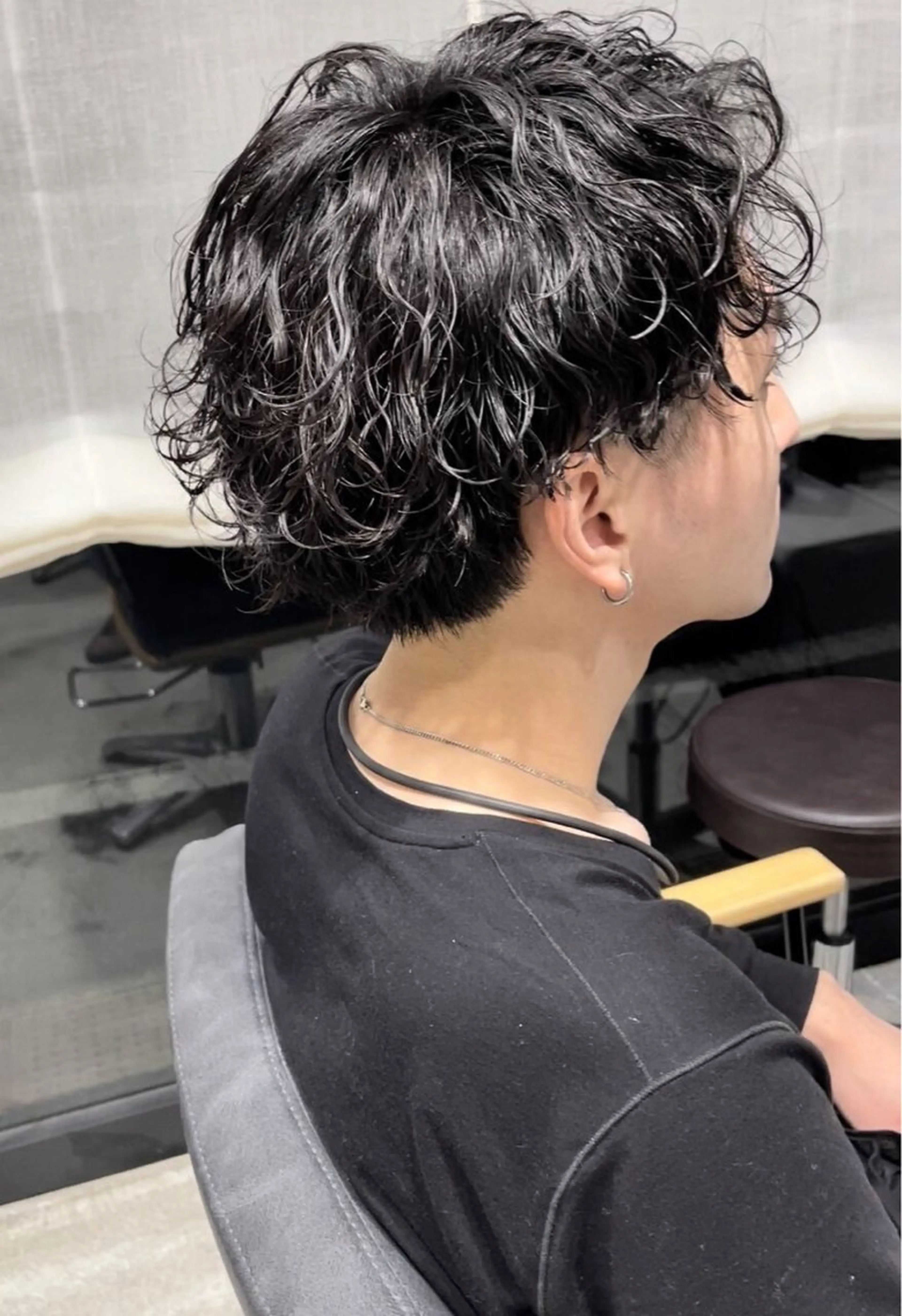 パーマ メンズ カット パーマ レイヤーカット🐺 hina🩶のヘアスタイル